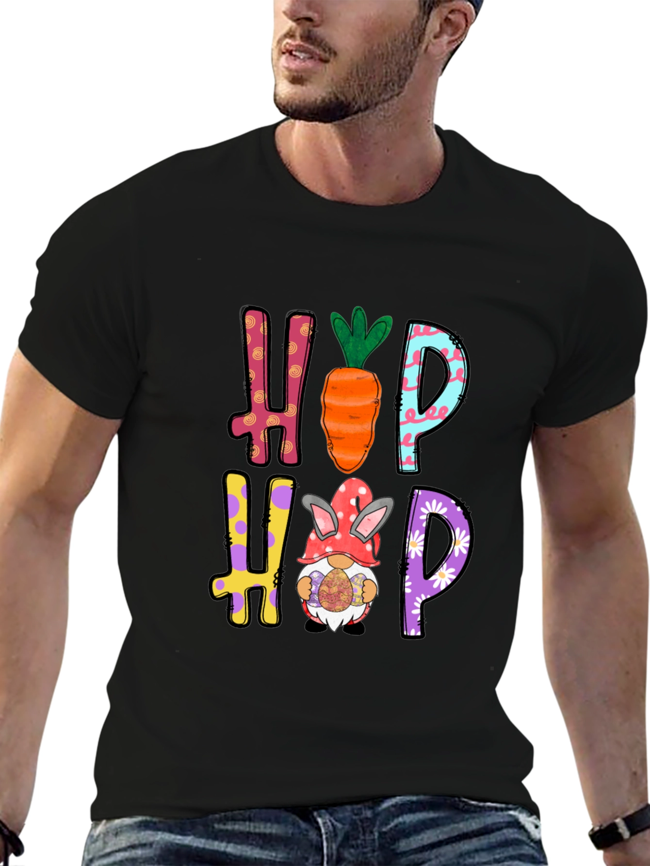 Hop Easter T-Shirt - Cute Holiday Apparel