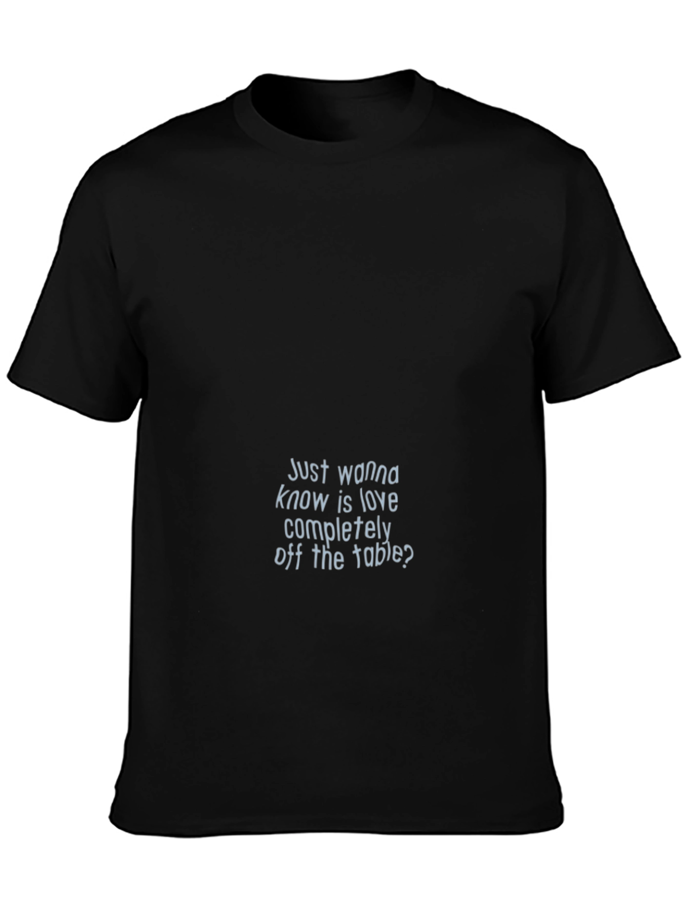 Love Off the Table Black Graphic T-Shirt