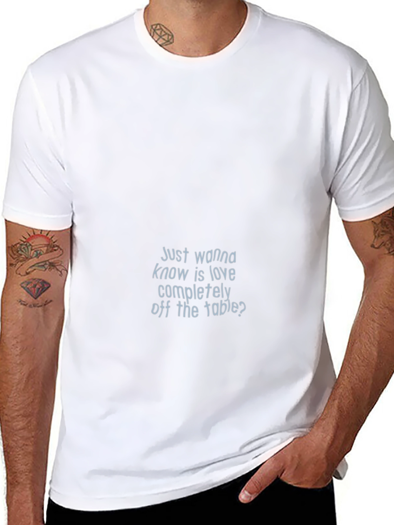 Love Off the Table Black Graphic T-Shirt