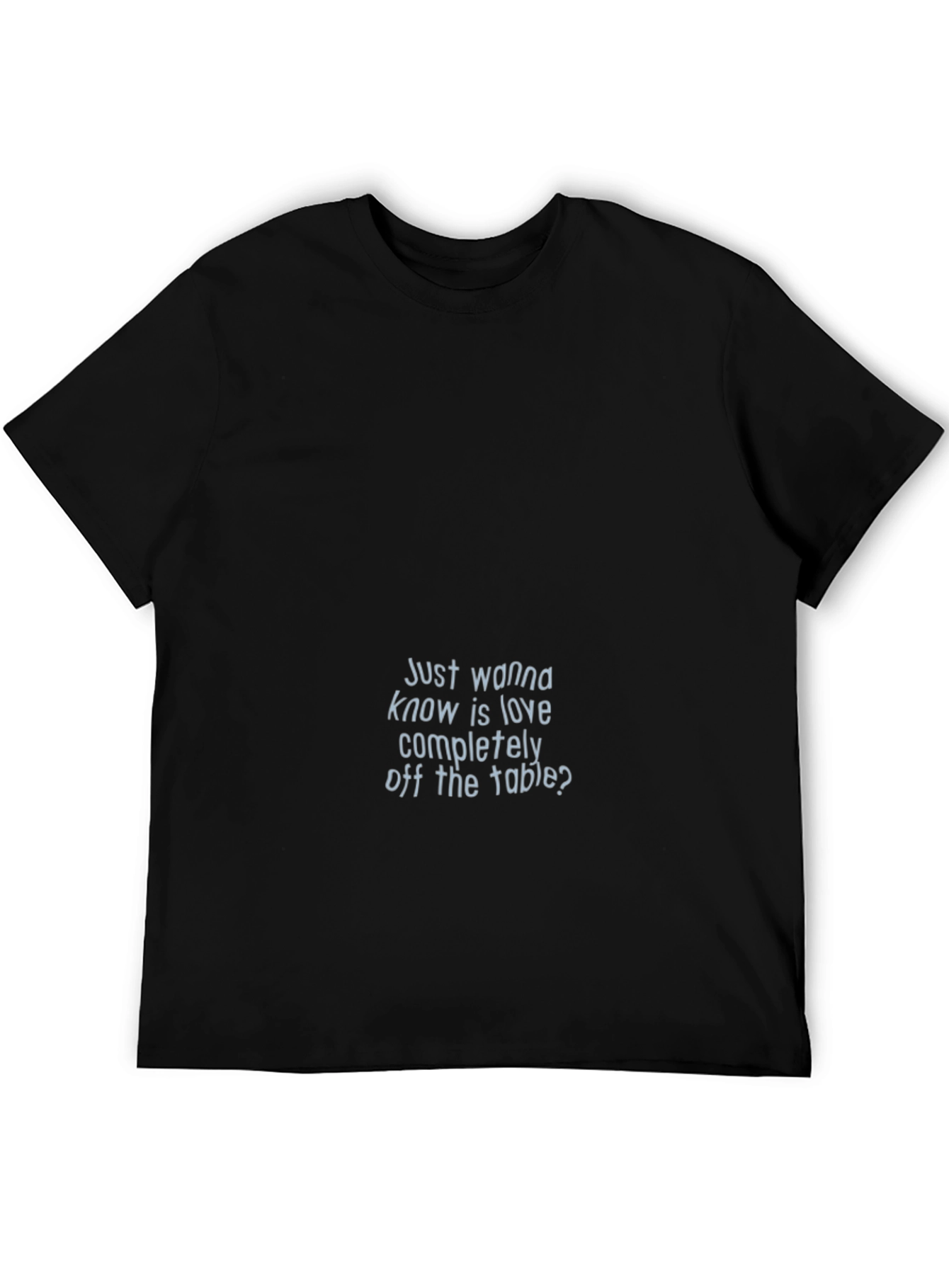 Love Off the Table Black Graphic T-Shirt
