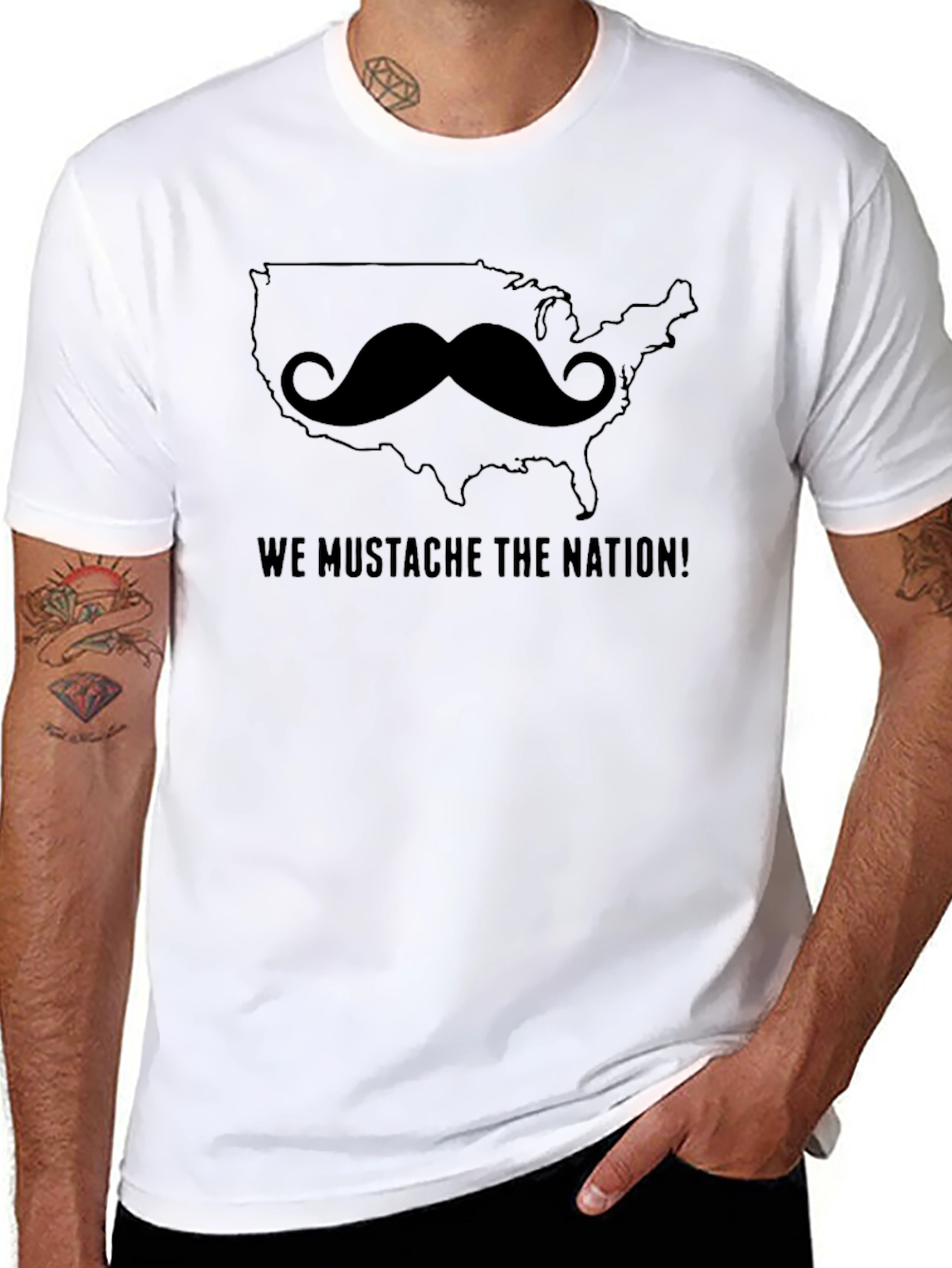 We Mustache the Nation Tee