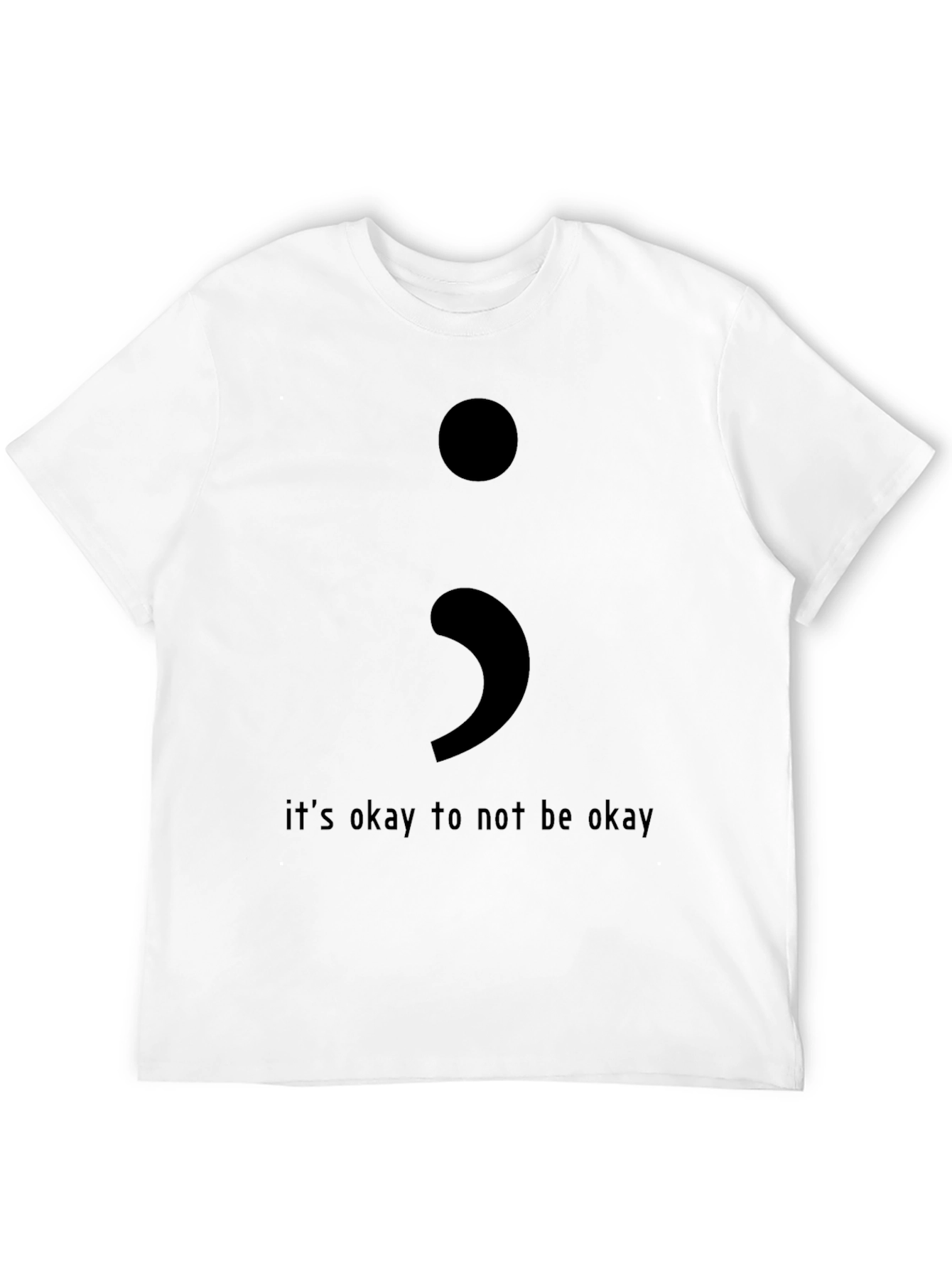 Semicolon Its Okay Graphic T-Shirt