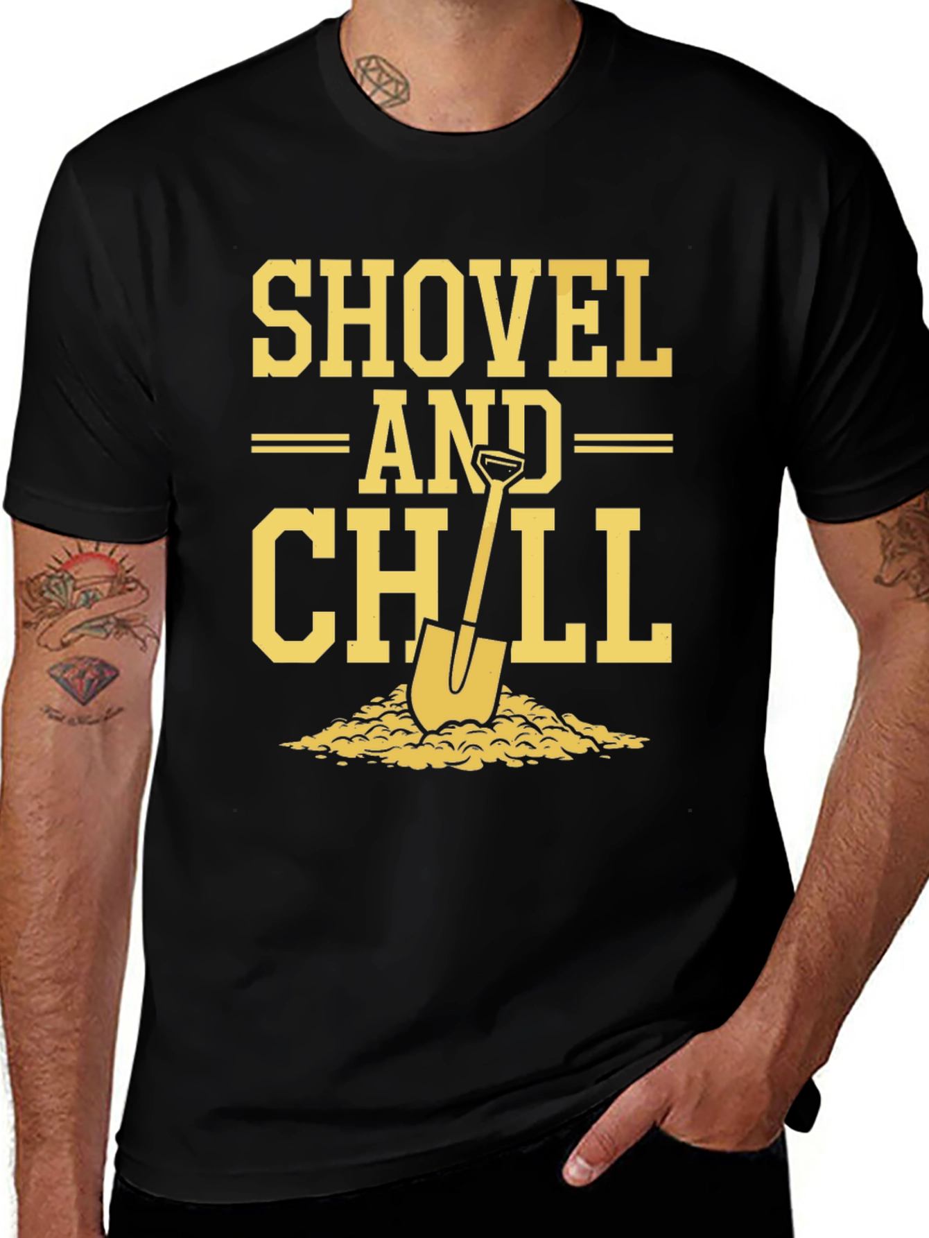 Shovel and Chill Graphic T-Shirt - Relaxed Comfort