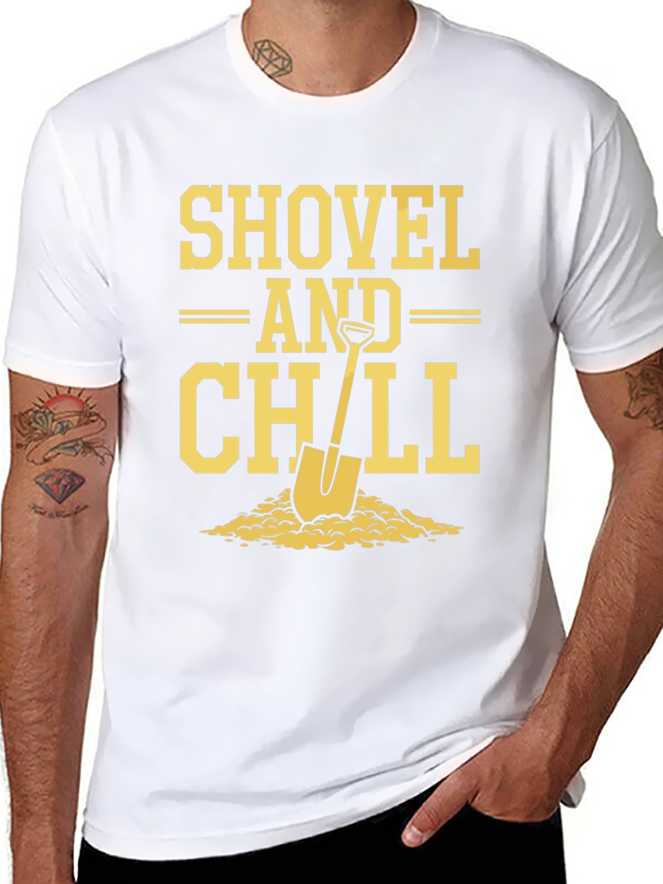 Shovel and Chill Graphic T-Shirt - Relaxed Comfort