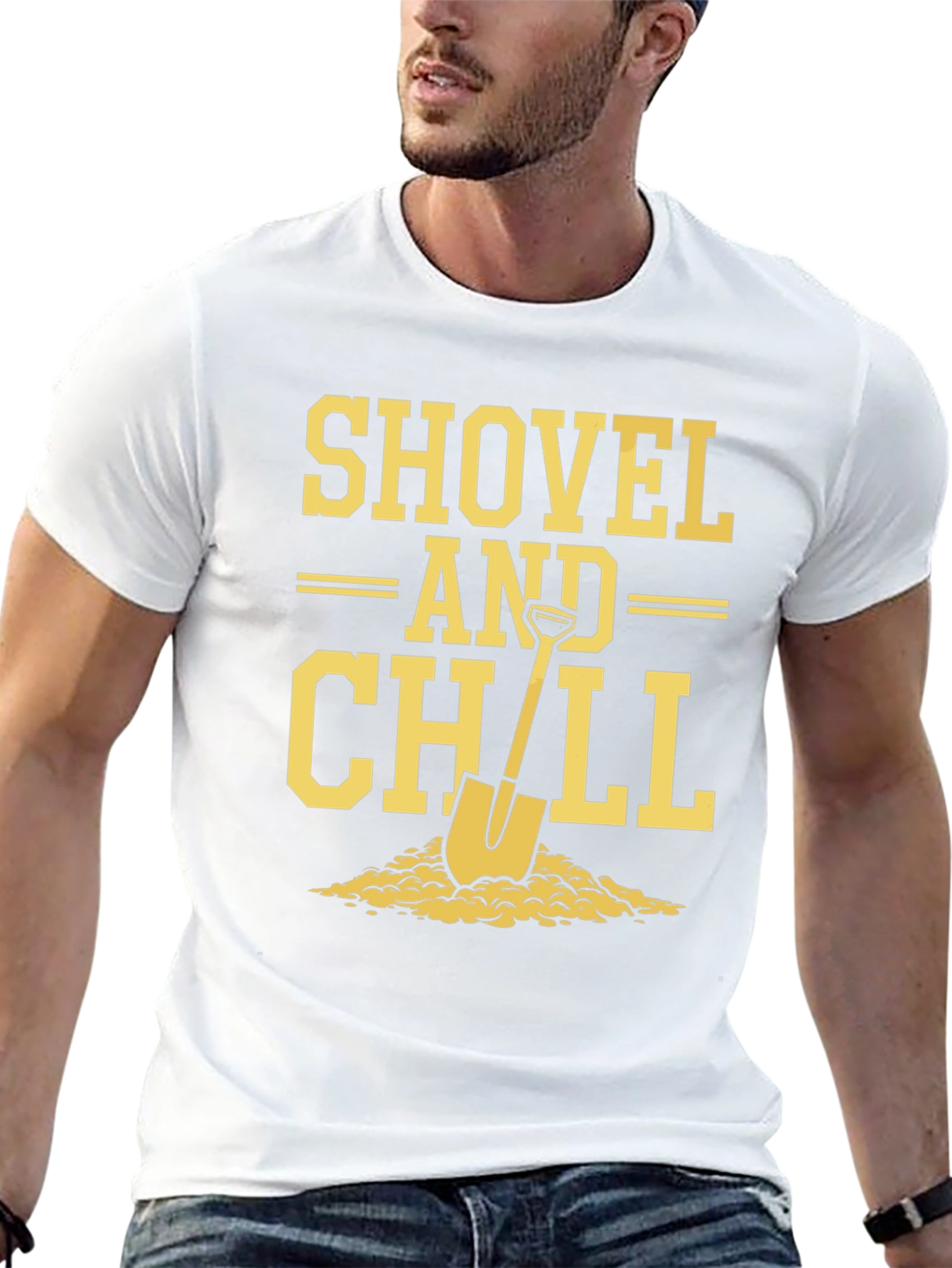 Shovel and Chill Graphic T-Shirt - Relaxed Comfort