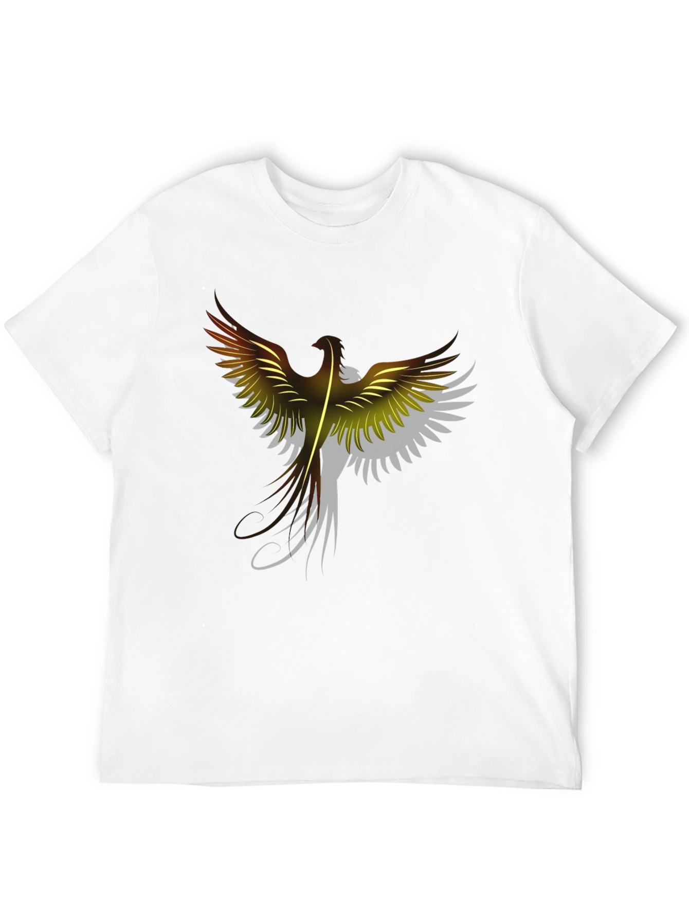 Phoenix Graphic Print Black T-Shirt