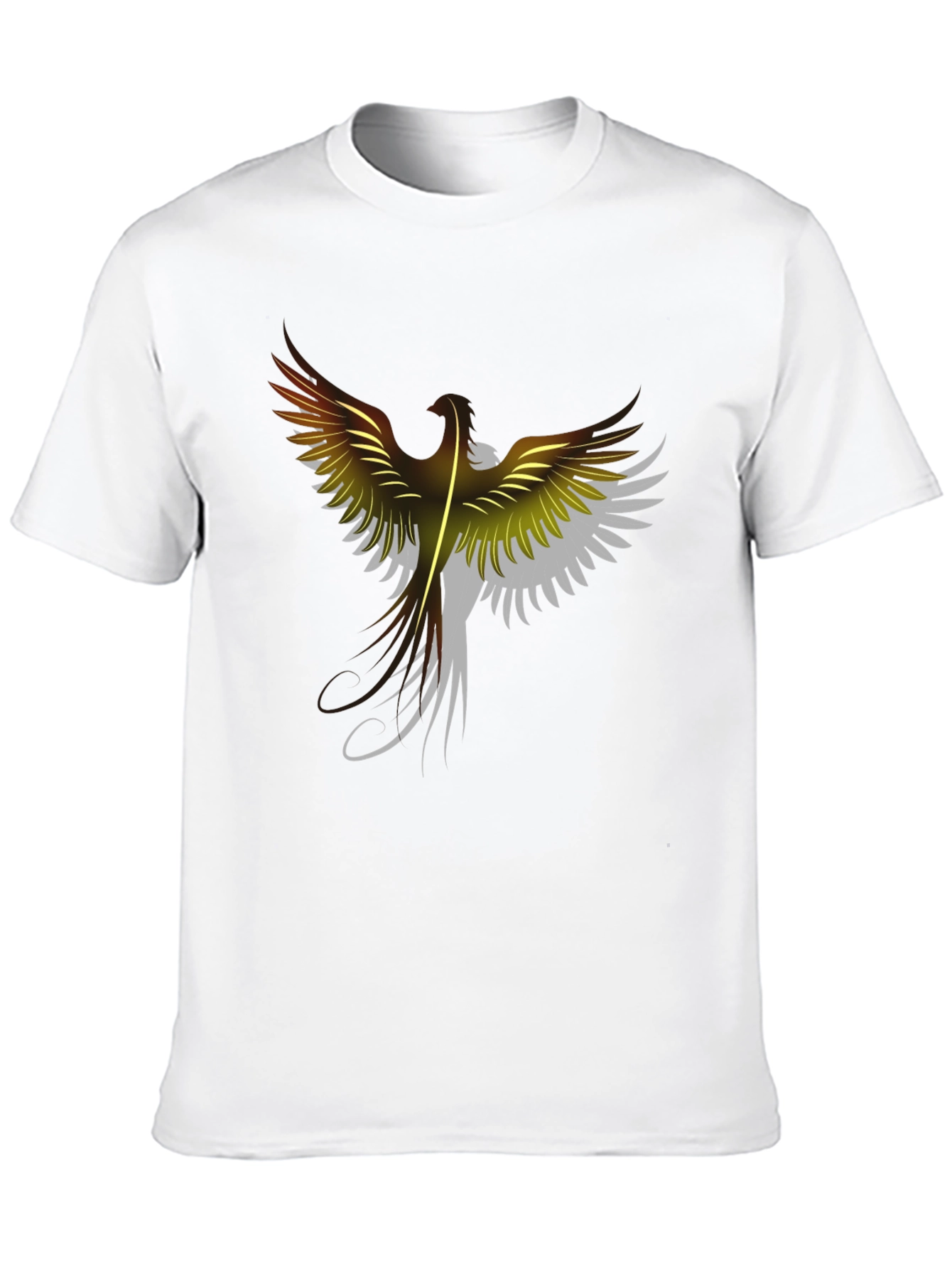 Phoenix Graphic Print Black T-Shirt