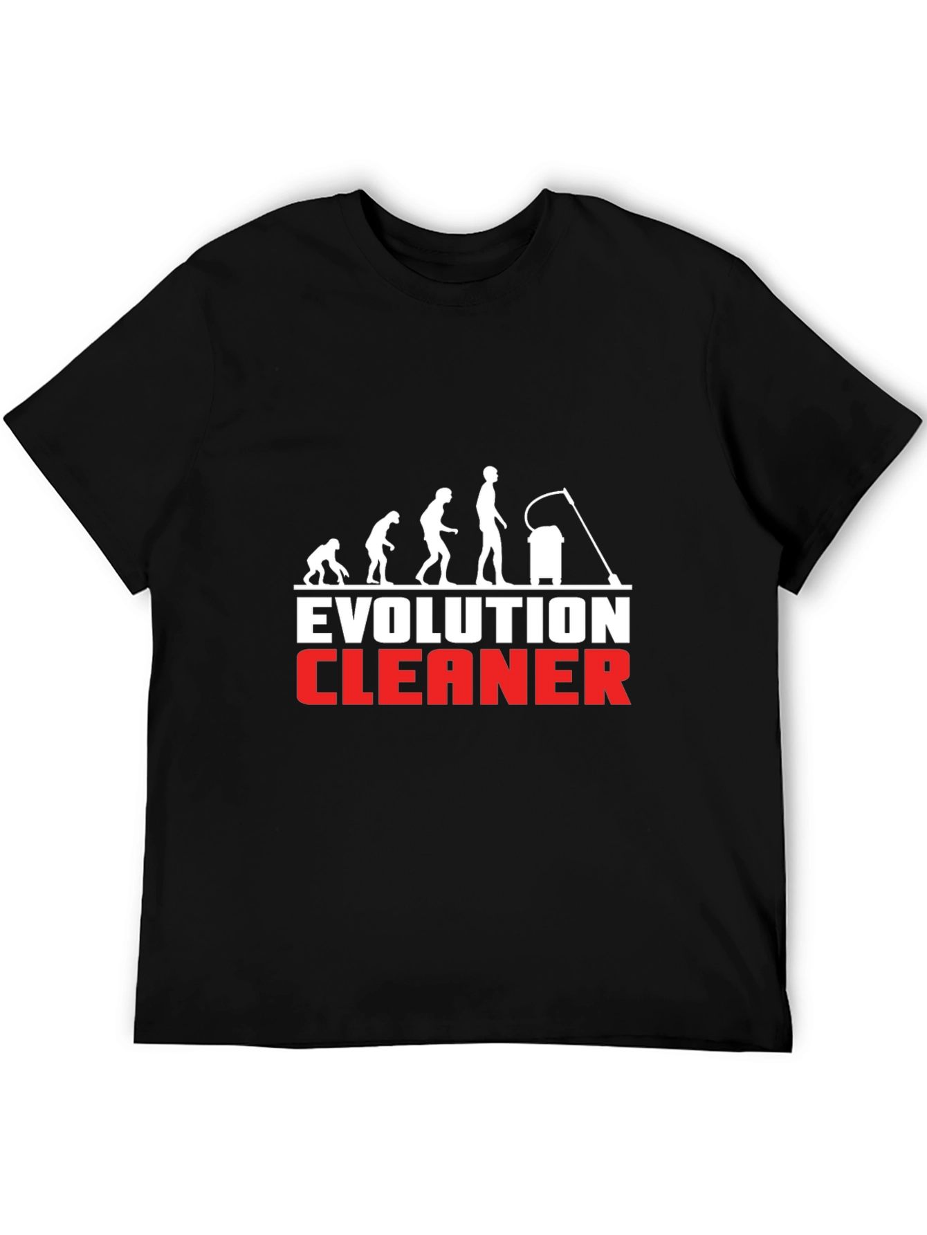 Evolution Cleaner Funny Graphic T-Shirt