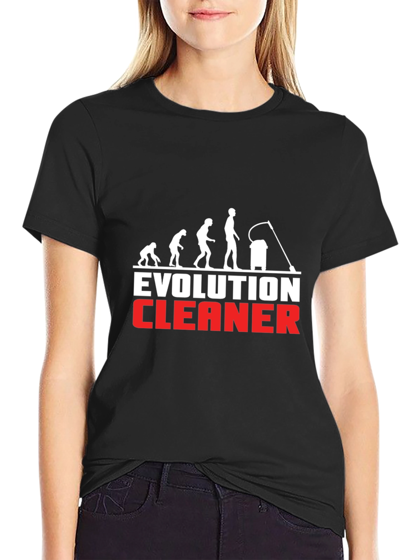 Evolution Cleaner Funny Graphic T-Shirt