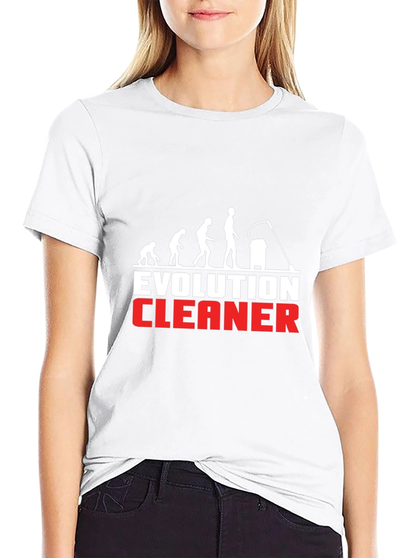 Evolution Cleaner Funny Graphic T-Shirt