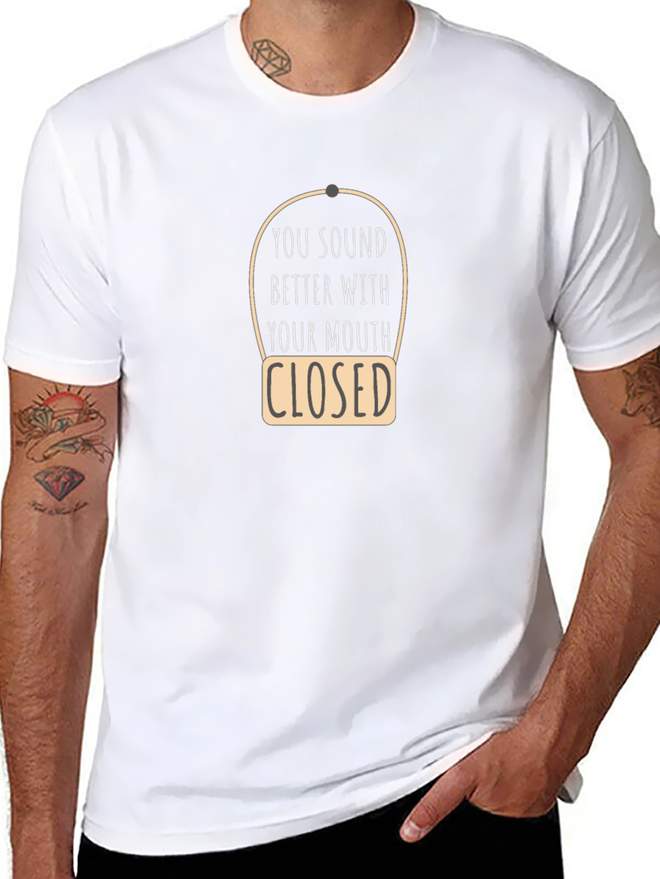 Sarcastic Closed Mouth Graphic Tee