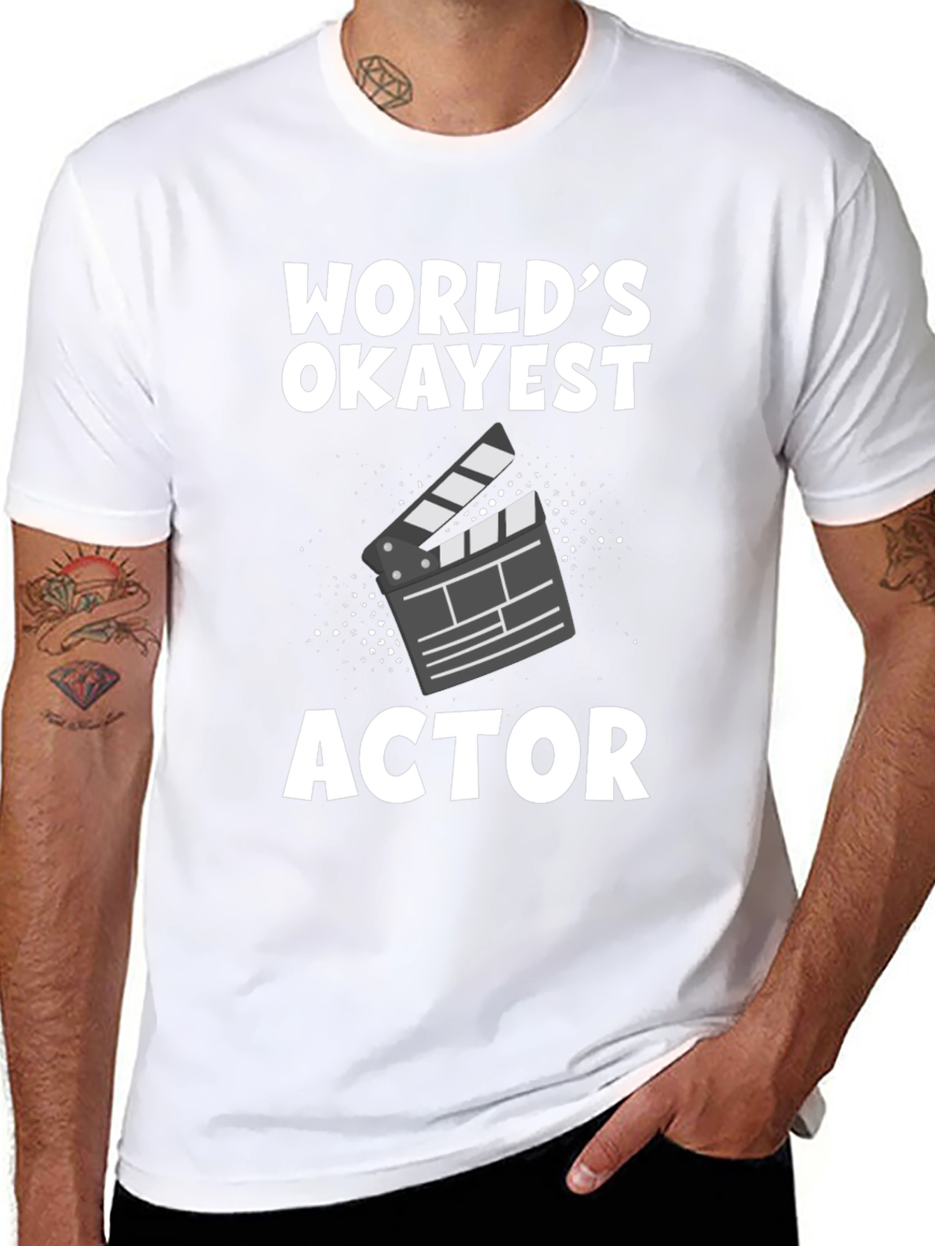 Worlds Okayest Actor - Graphic T-Shirt