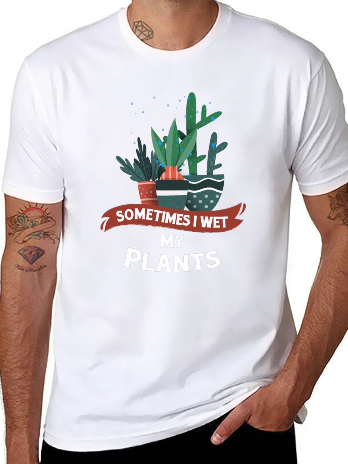 Sometimes I Wet My Plants Graphic Tee