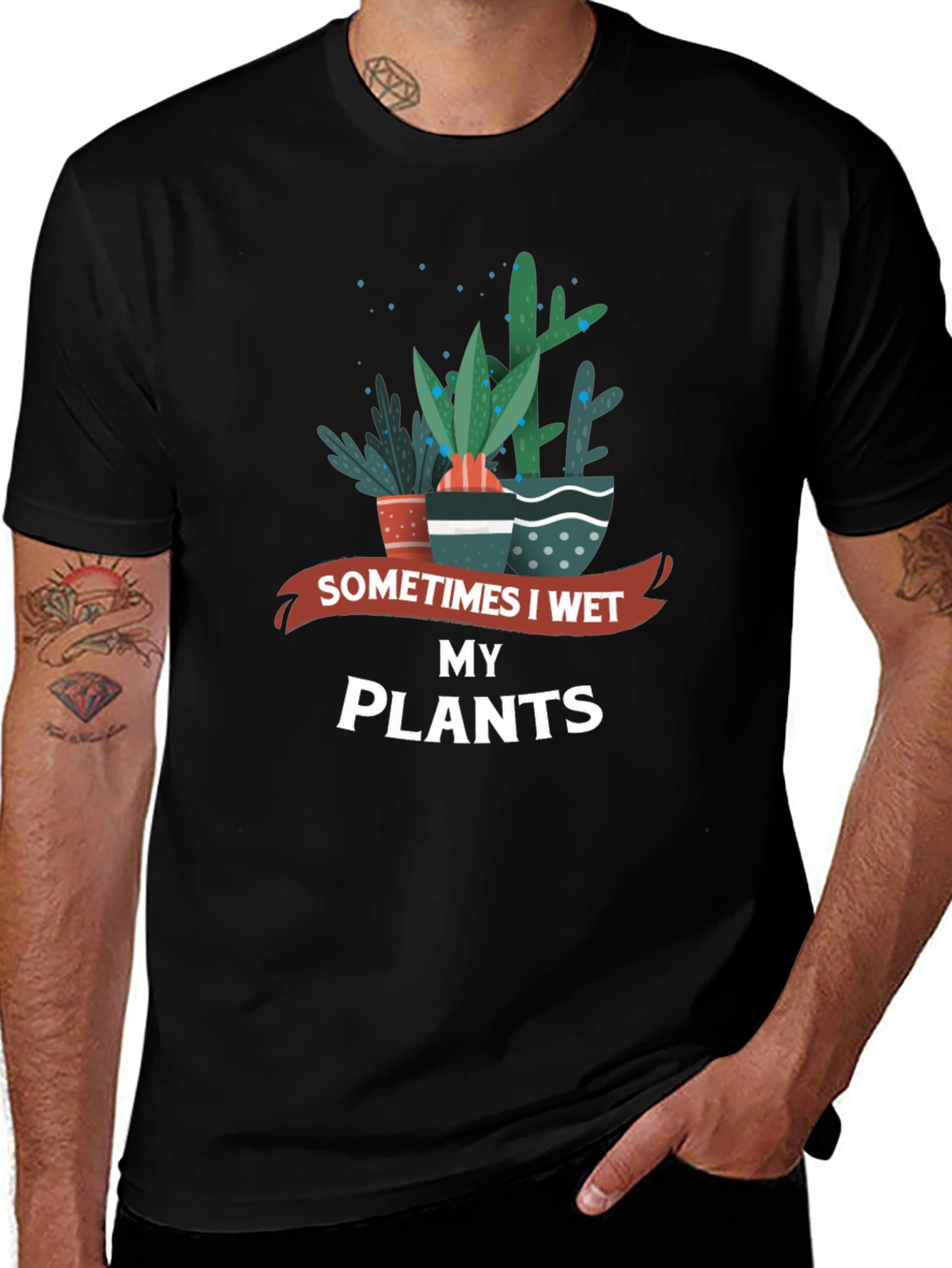 Sometimes I Wet My Plants Graphic Tee
