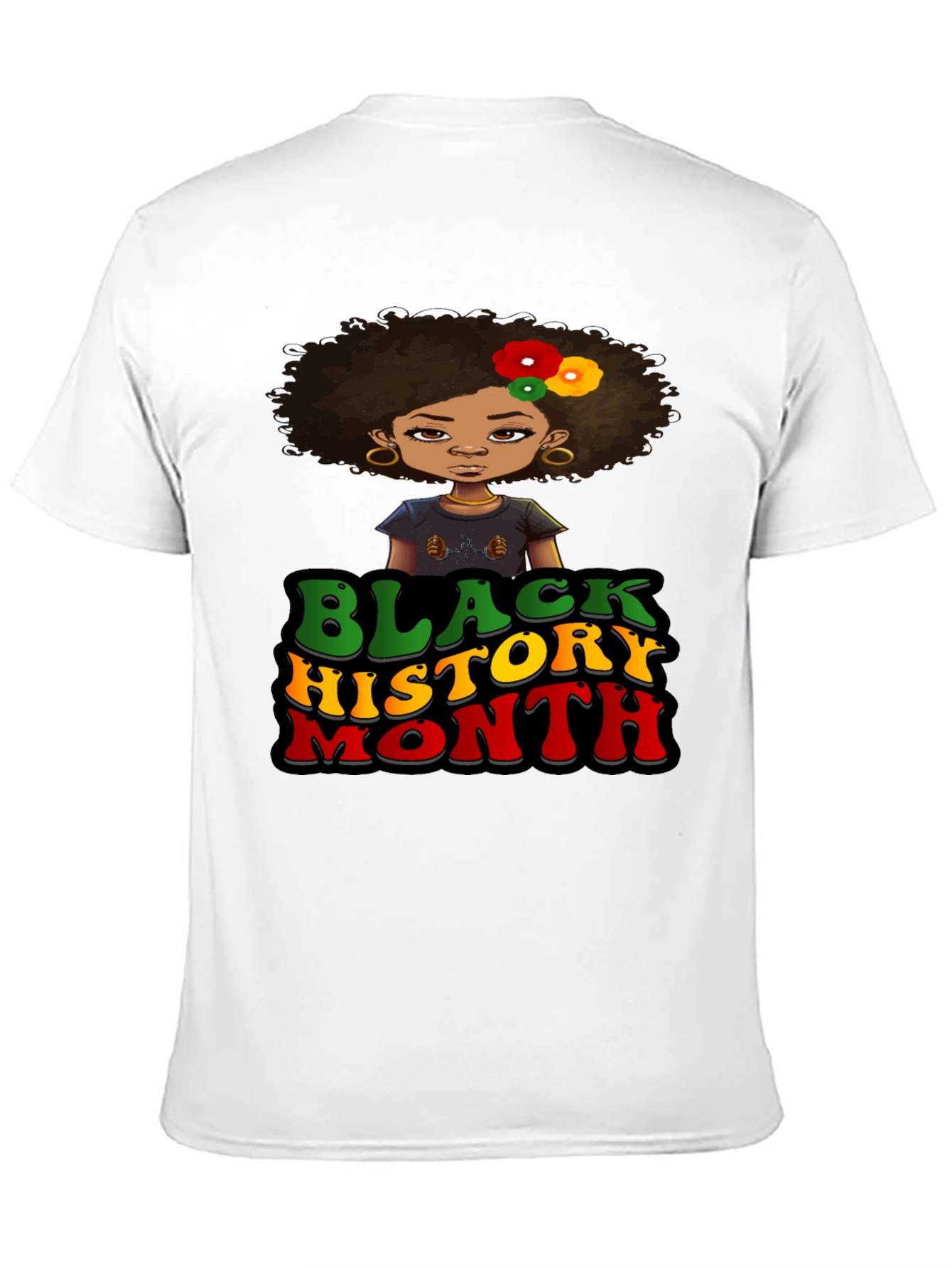 Black History Month Afro Girl T-Shirt