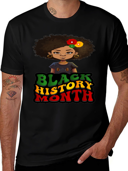 Black History Month Afro Girl T-Shirt