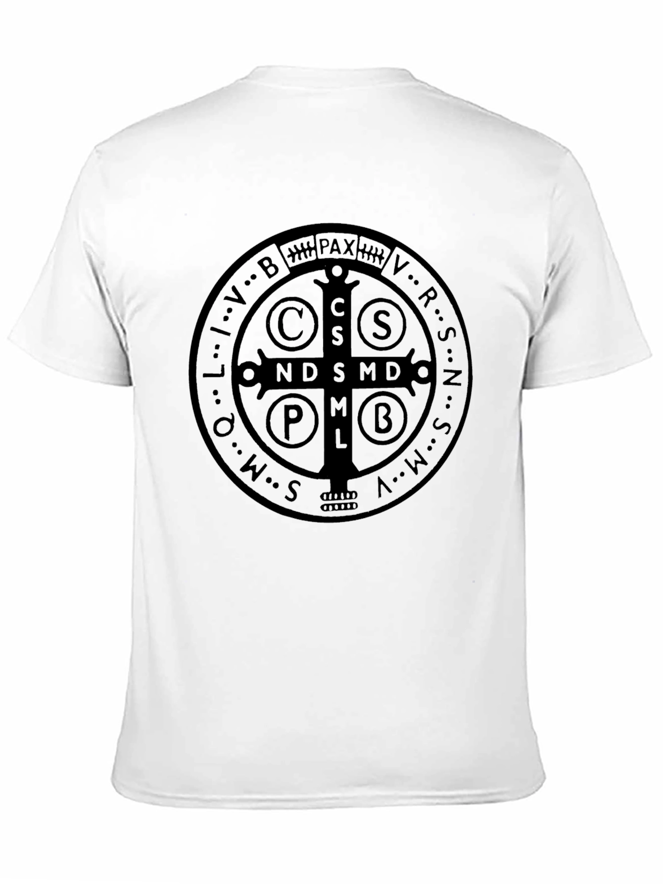 St. Benedict Medal Graphic Black T-Shirt