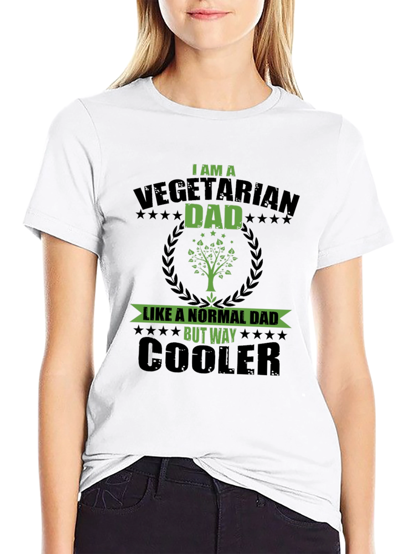 Vegetarian Dad T-Shirt - Cool Dad Gift