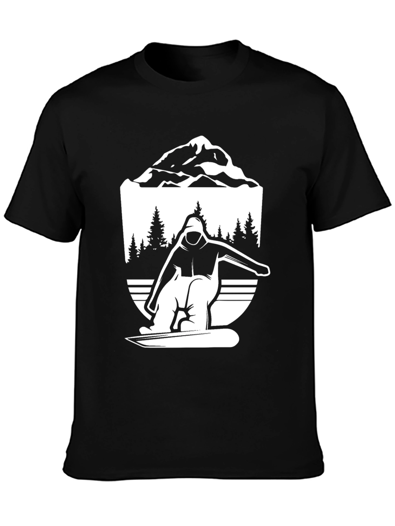 Snowboarder Mountain Graphic Tee