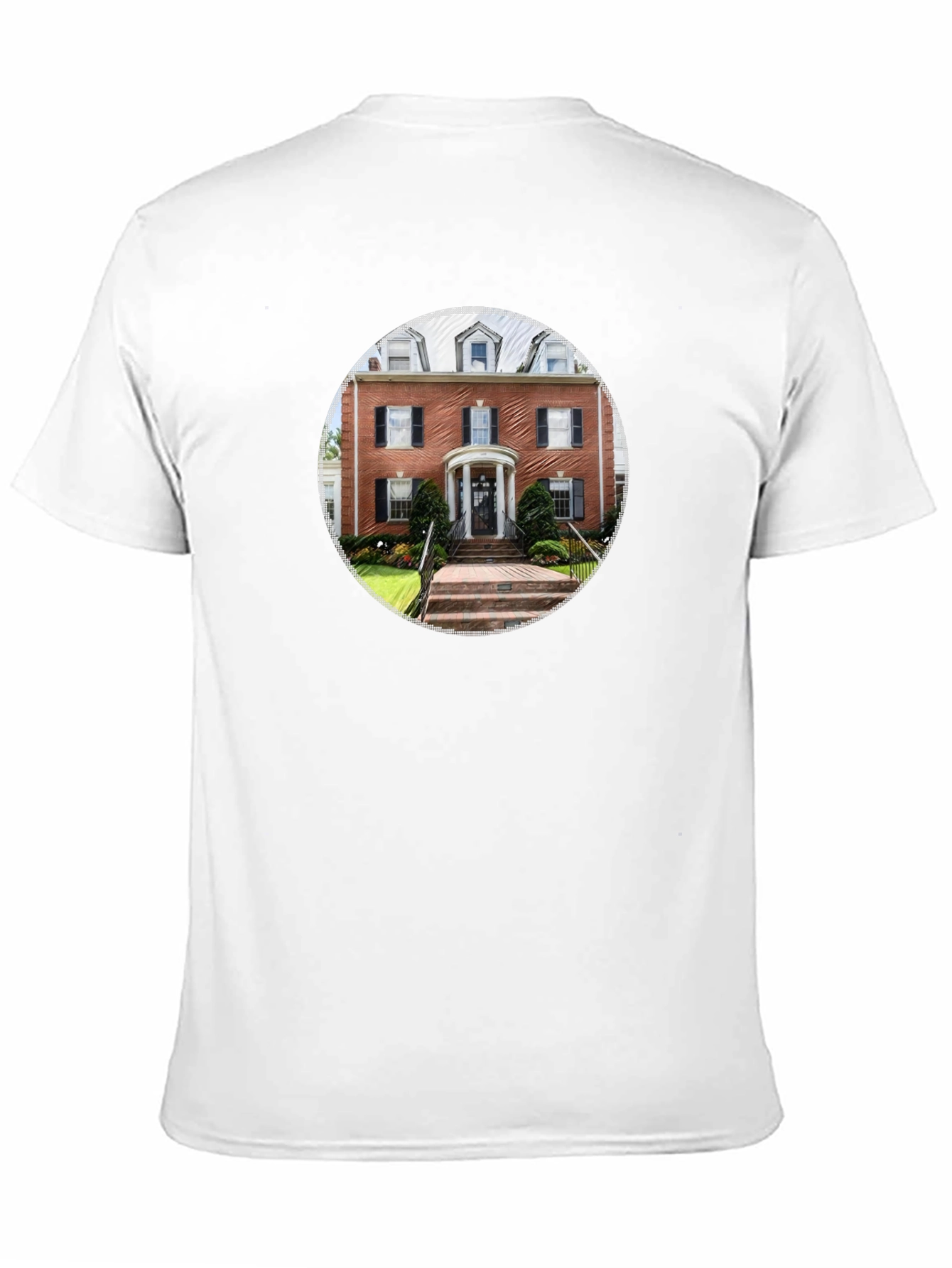 Architectural Print Black T-Shirt