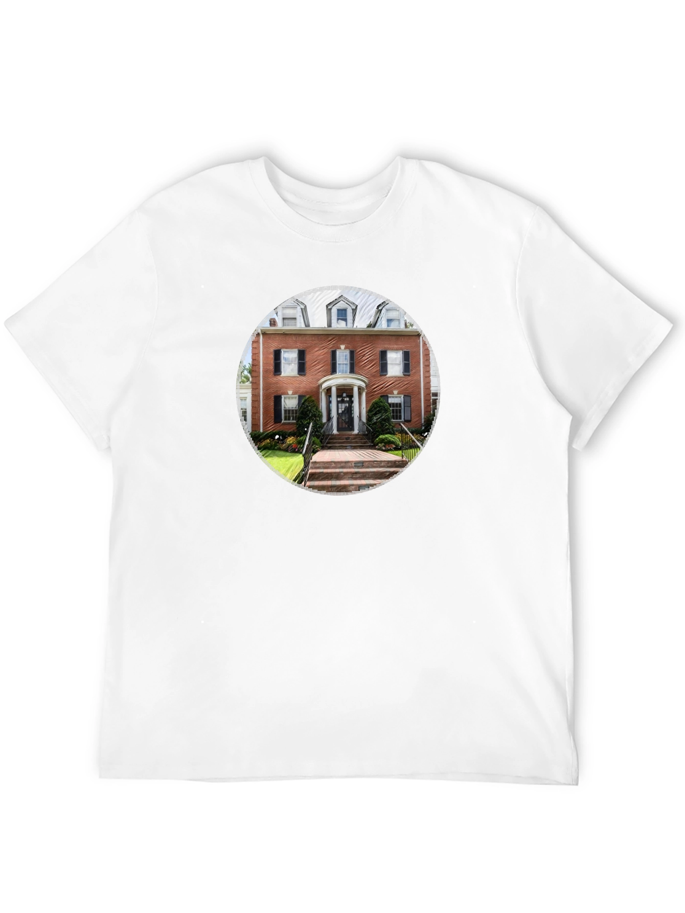 Architectural Print Black T-Shirt