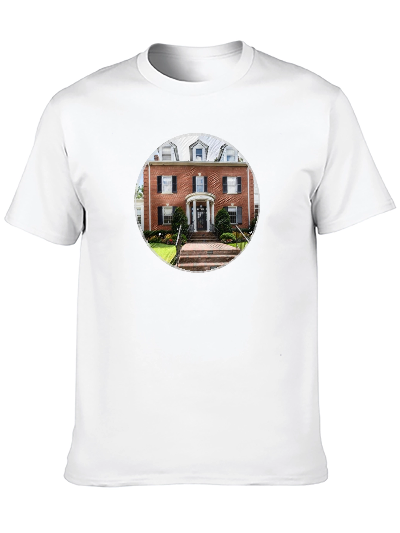 Architectural Print Black T-Shirt