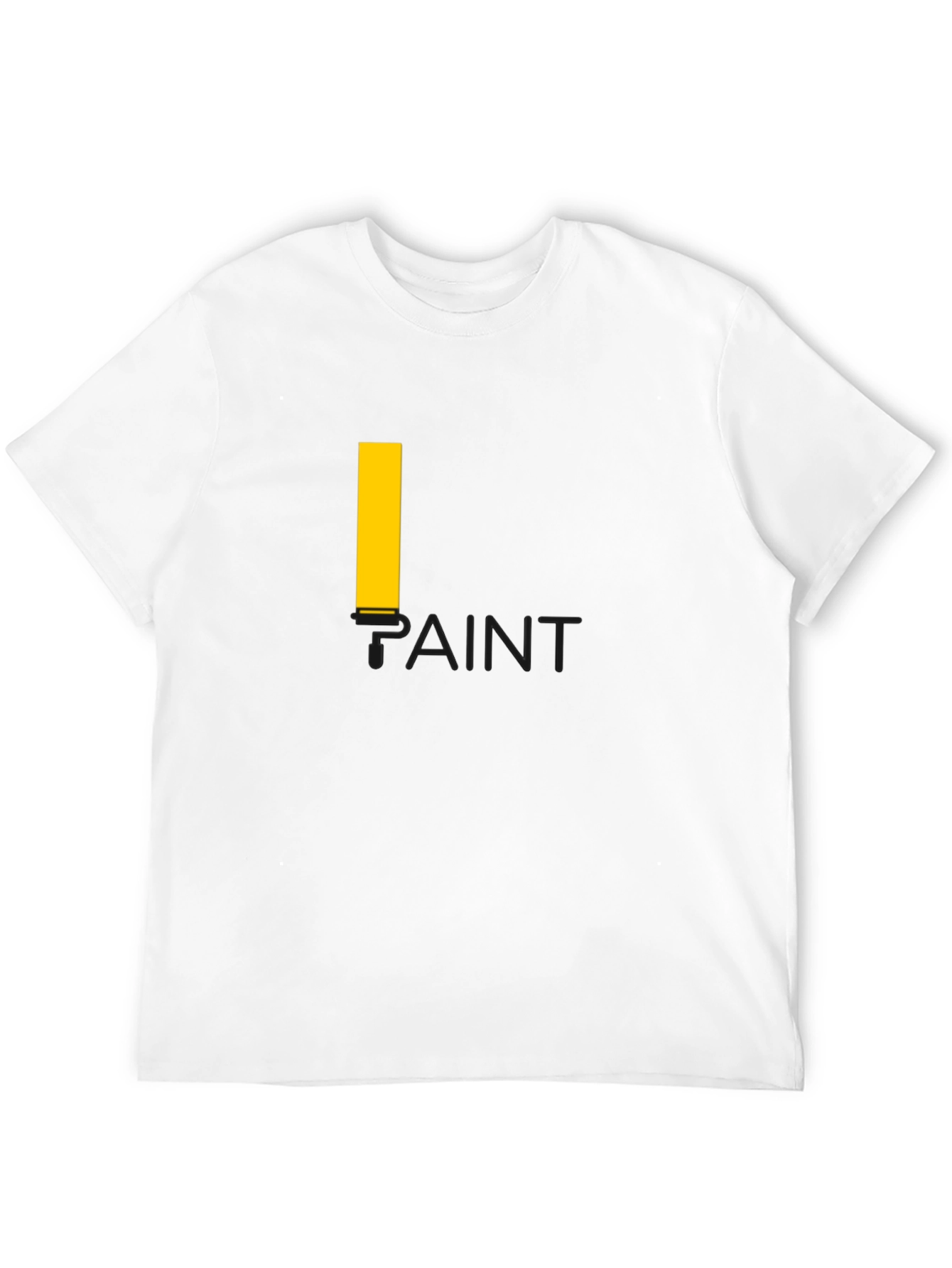 Paint Graphic T-Shirt - Casual Black Tee