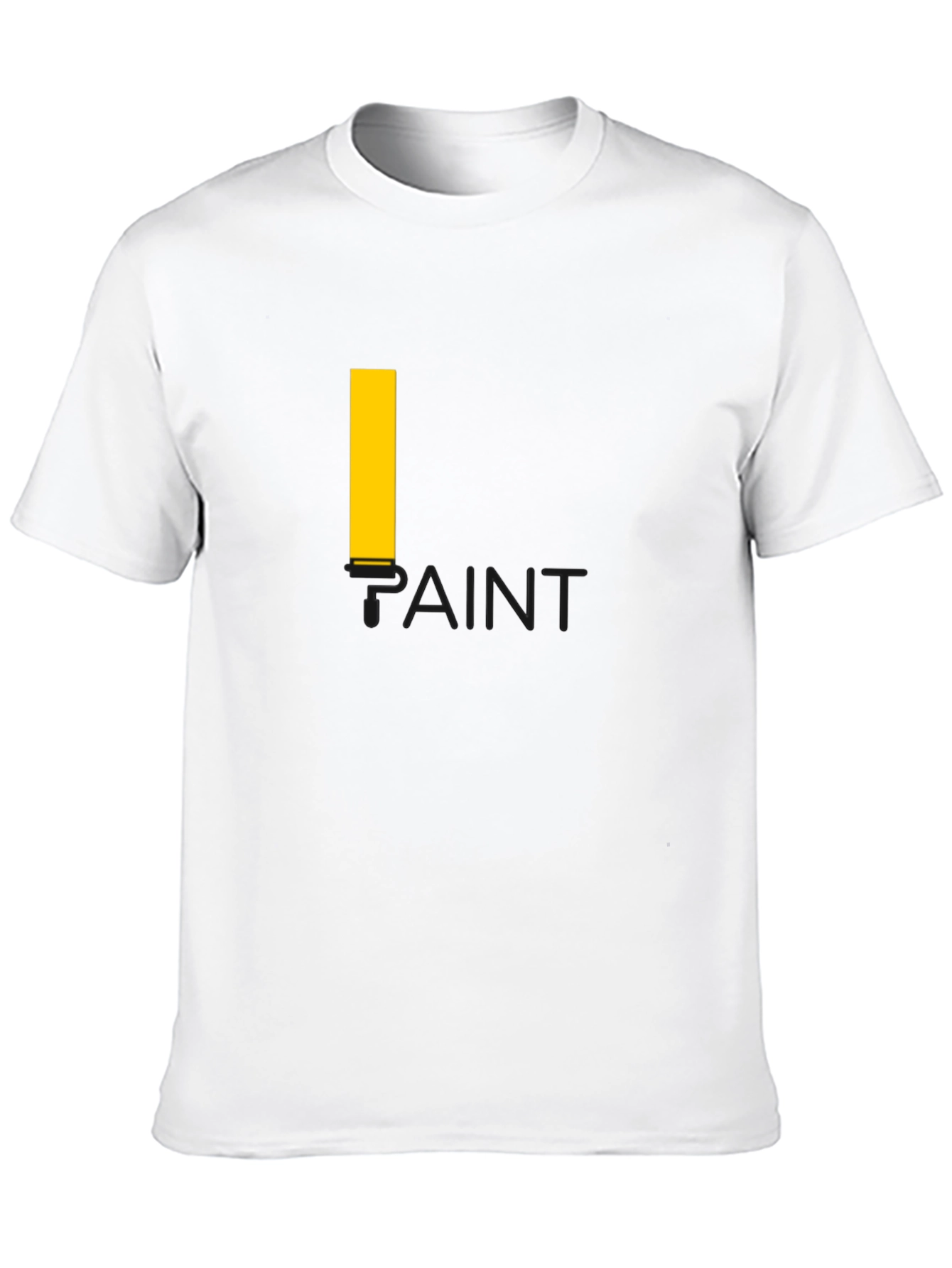 Paint Graphic T-Shirt - Casual Black Tee