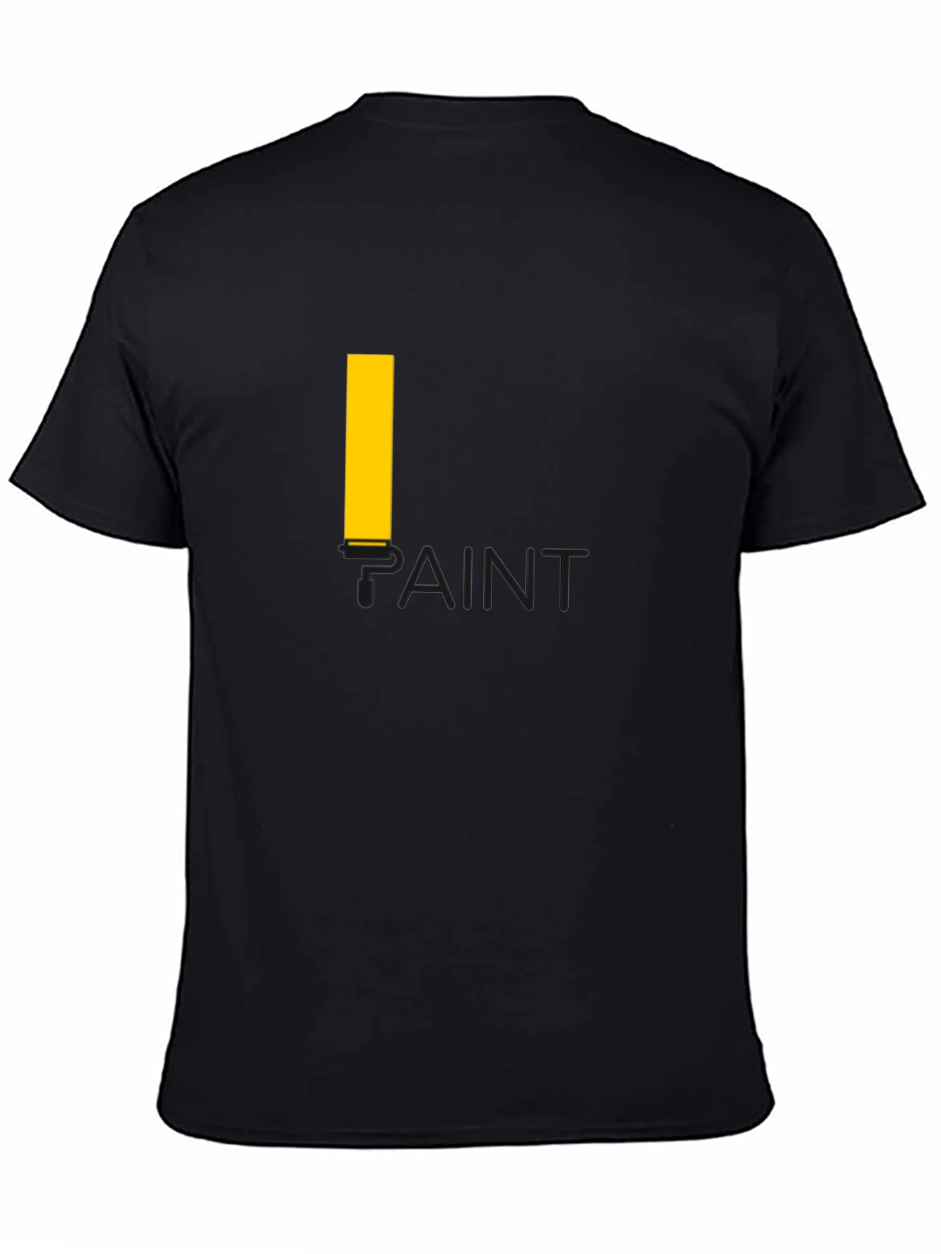 Paint Graphic T-Shirt - Casual Black Tee