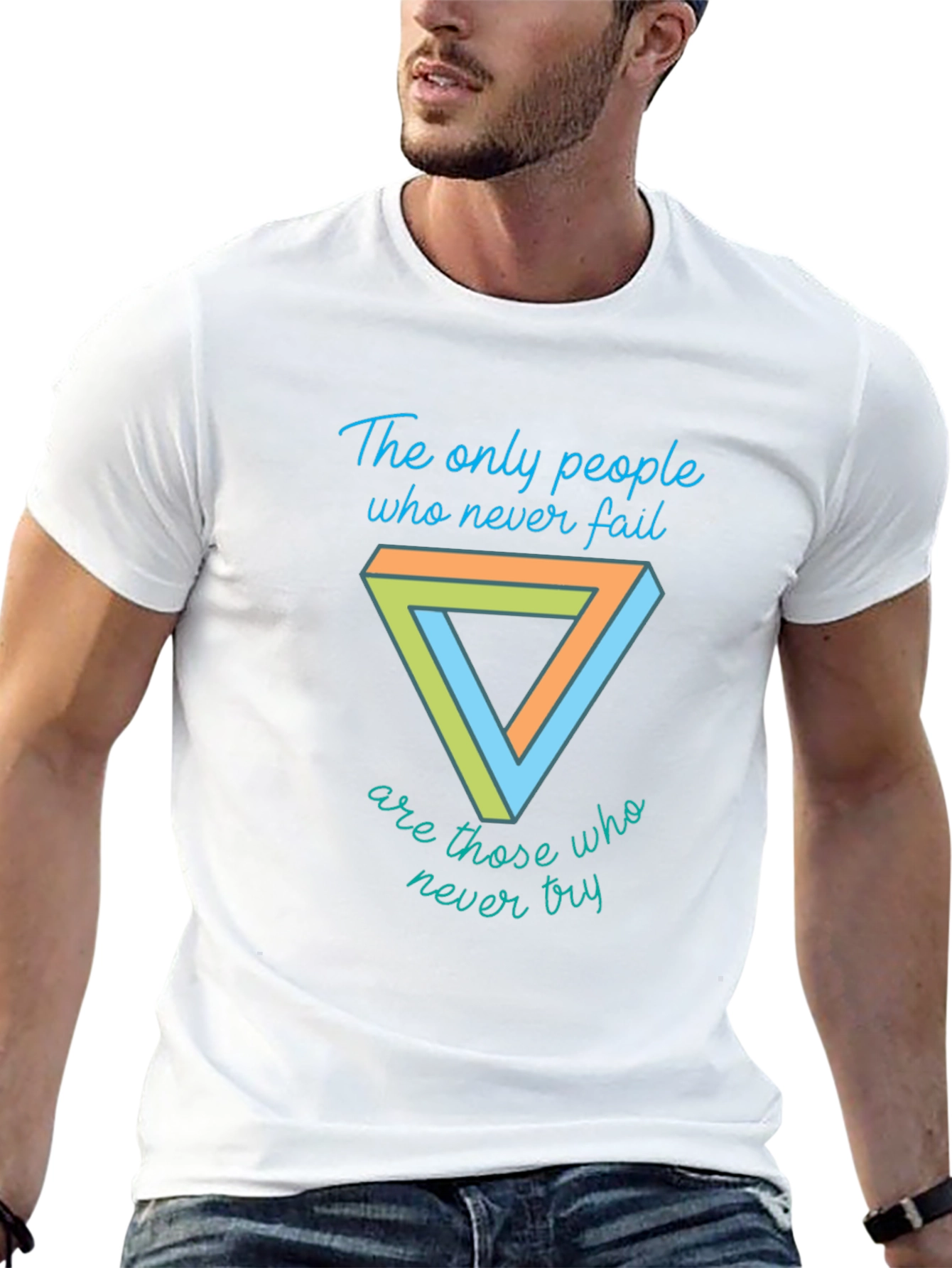 Motivational T-Shirt - Penrose Triangle Graphic Tee