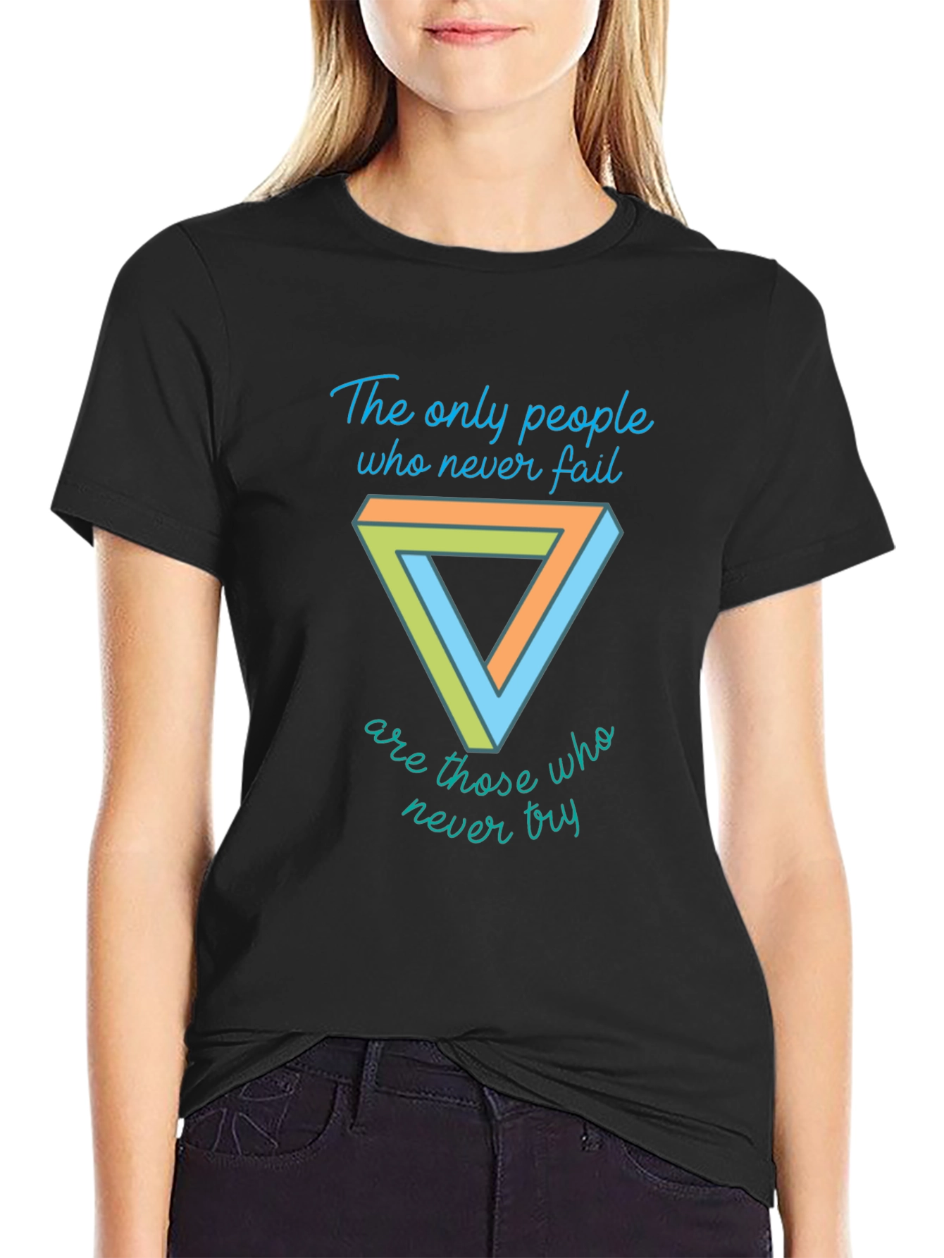 Motivational T-Shirt - Penrose Triangle Graphic Tee