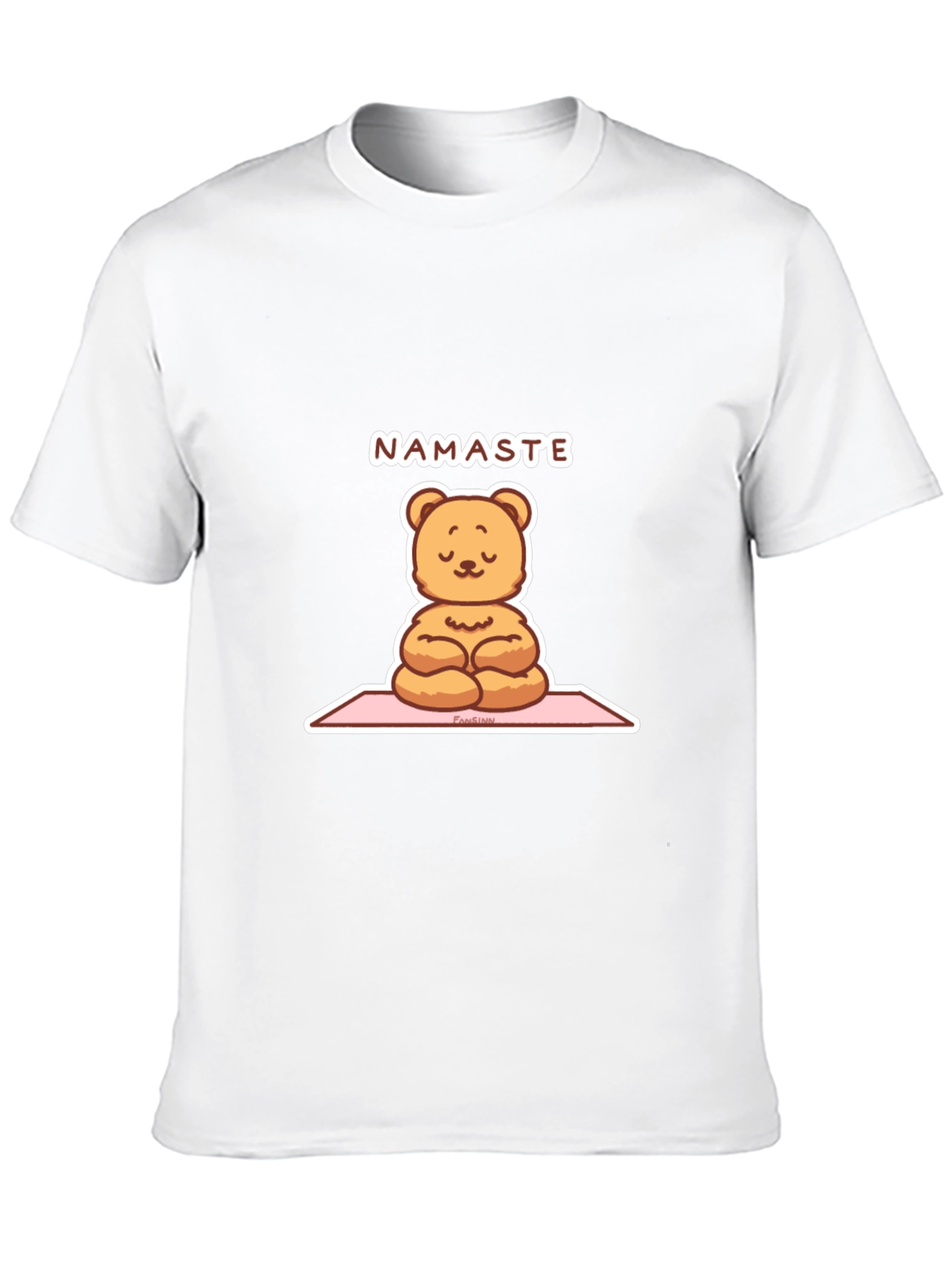 Yoga Bear Namaste Black T-Shirt