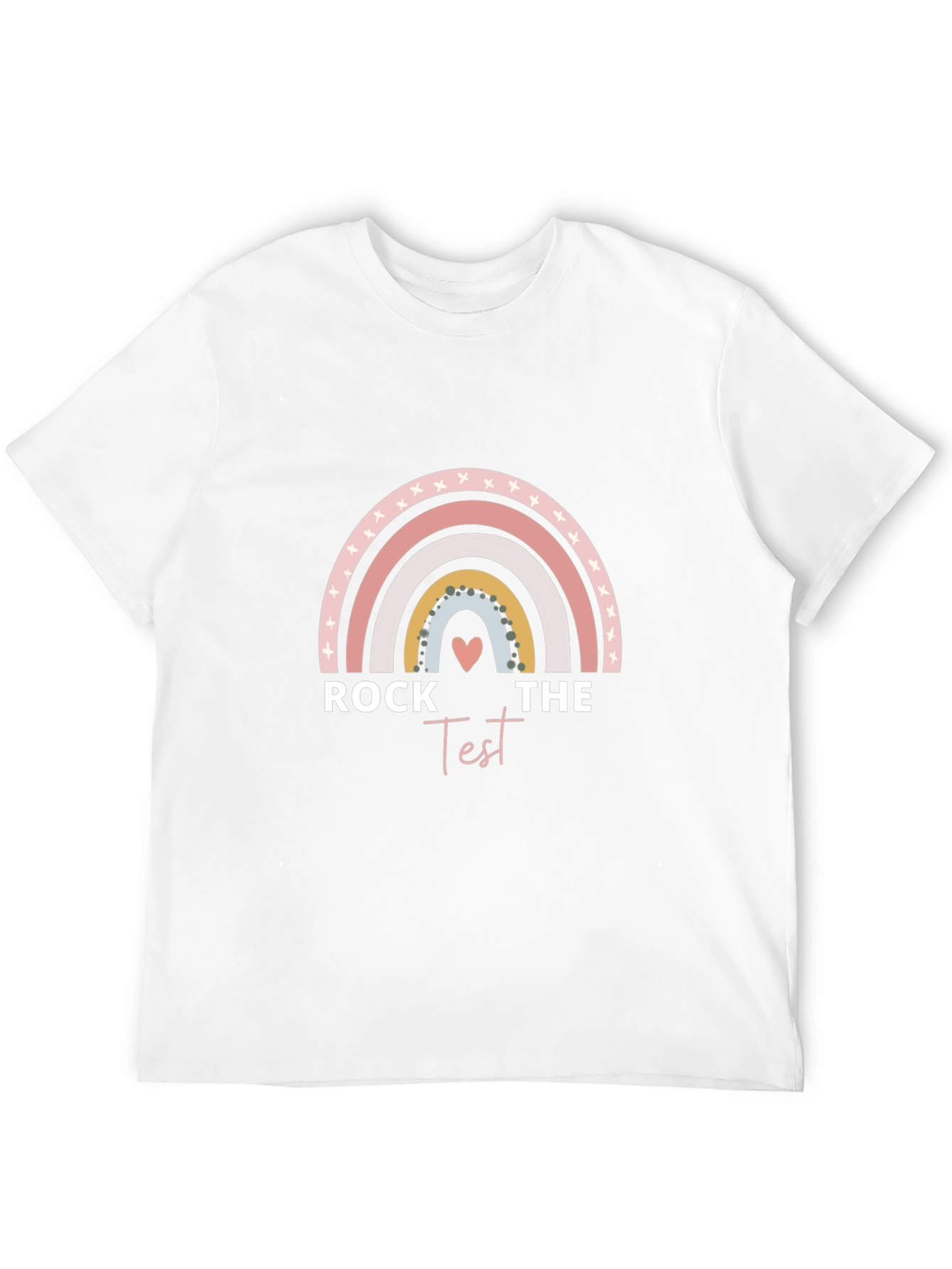 Rock The Test Rainbow Graphic Tee