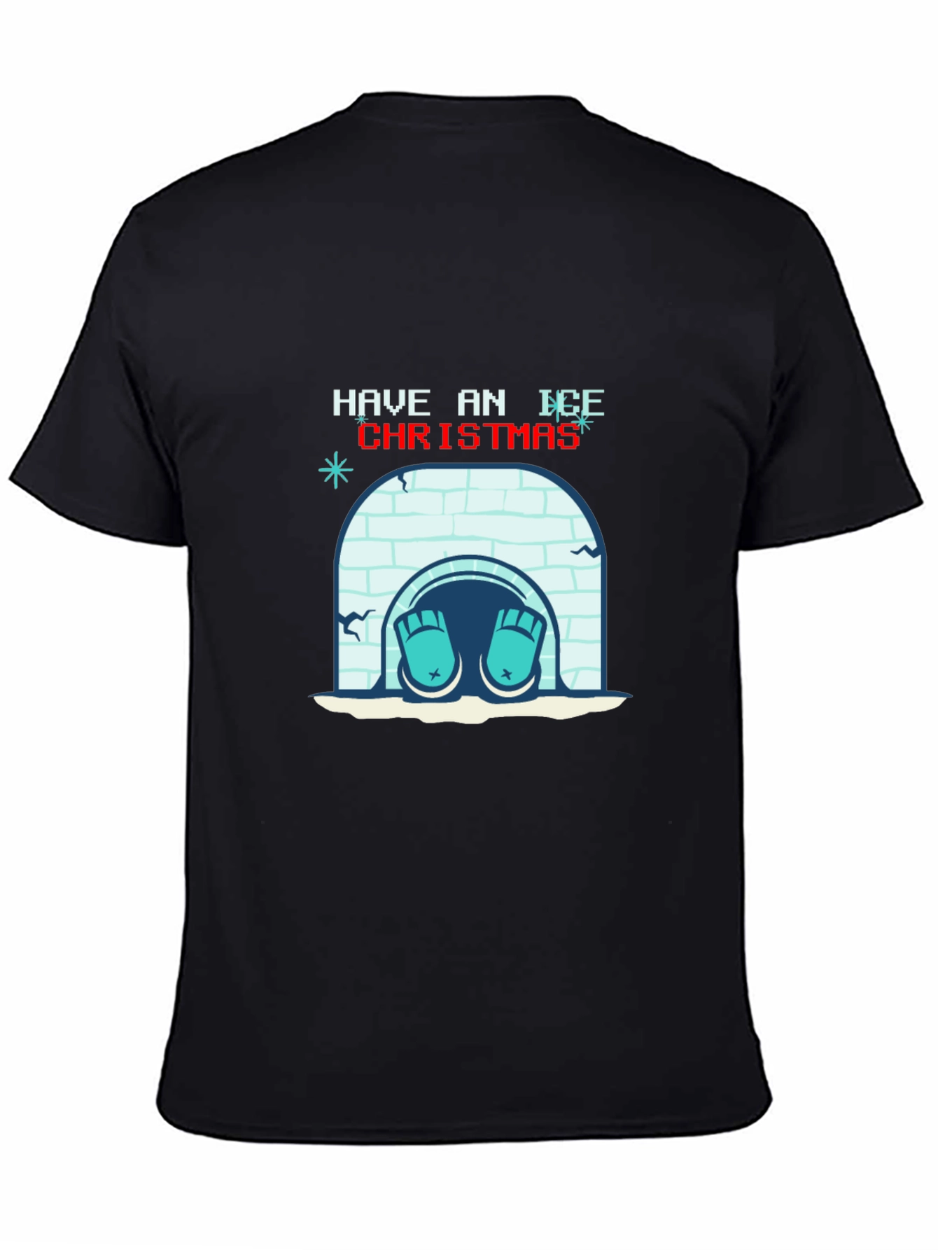 Ice Christmas Graphic Tee - Holiday Humor T-Shirt