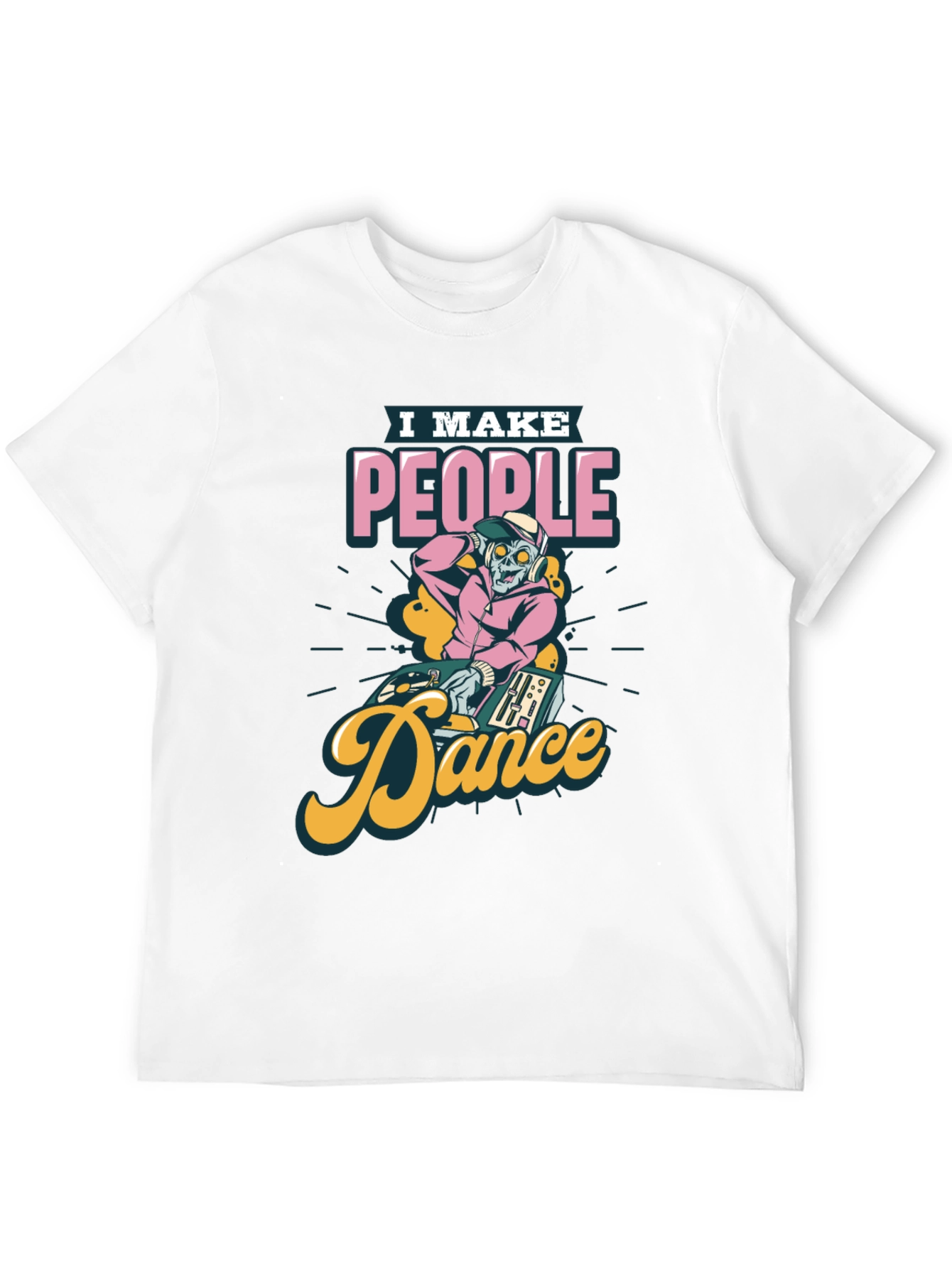 DJ Zombie Graphic Tee - I Make People Dance
