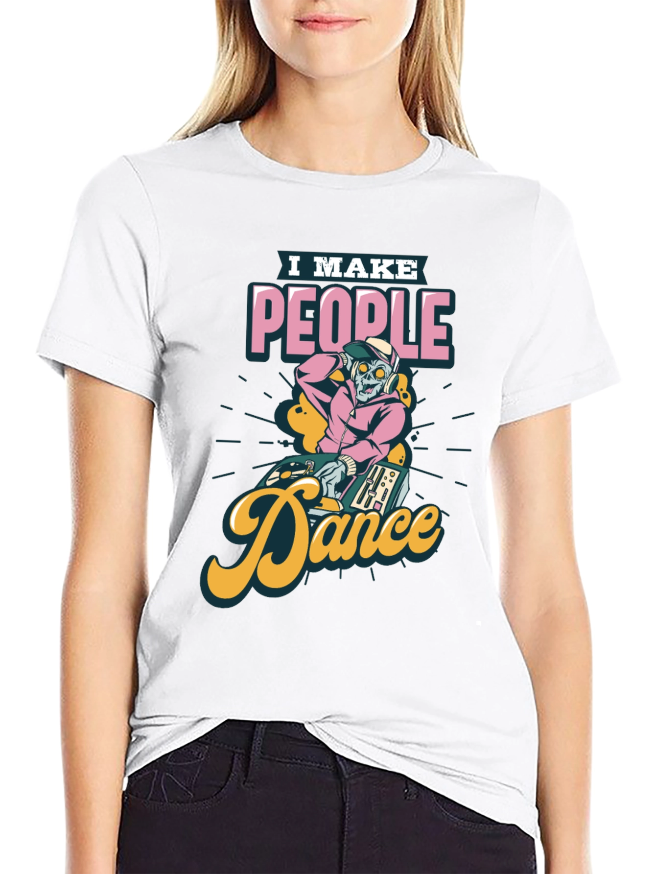 DJ Zombie Graphic Tee - I Make People Dance