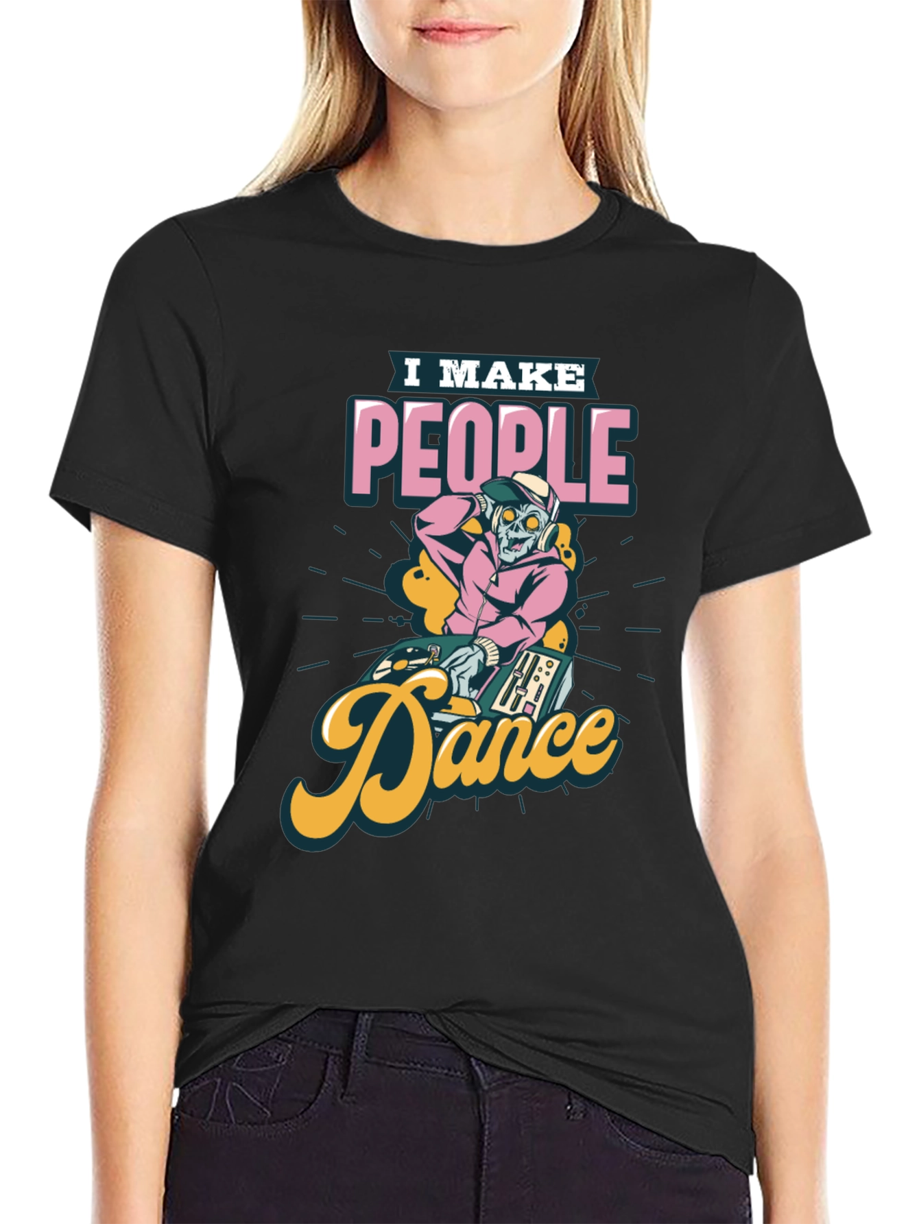DJ Zombie Graphic Tee - I Make People Dance