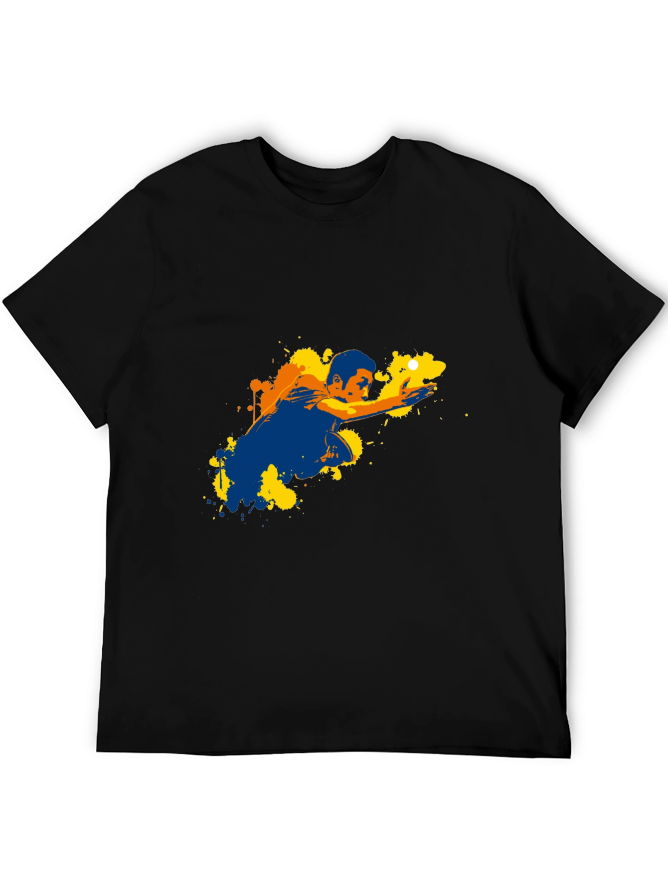 Graphic Print T-Shirt - Pool Player Design
