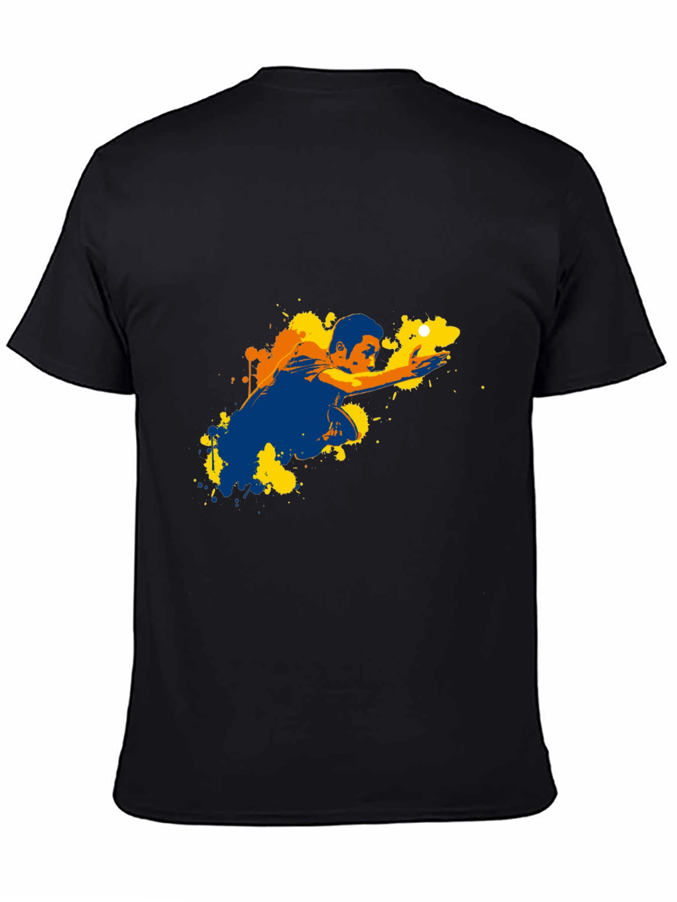Graphic Print T-Shirt - Pool Player Design