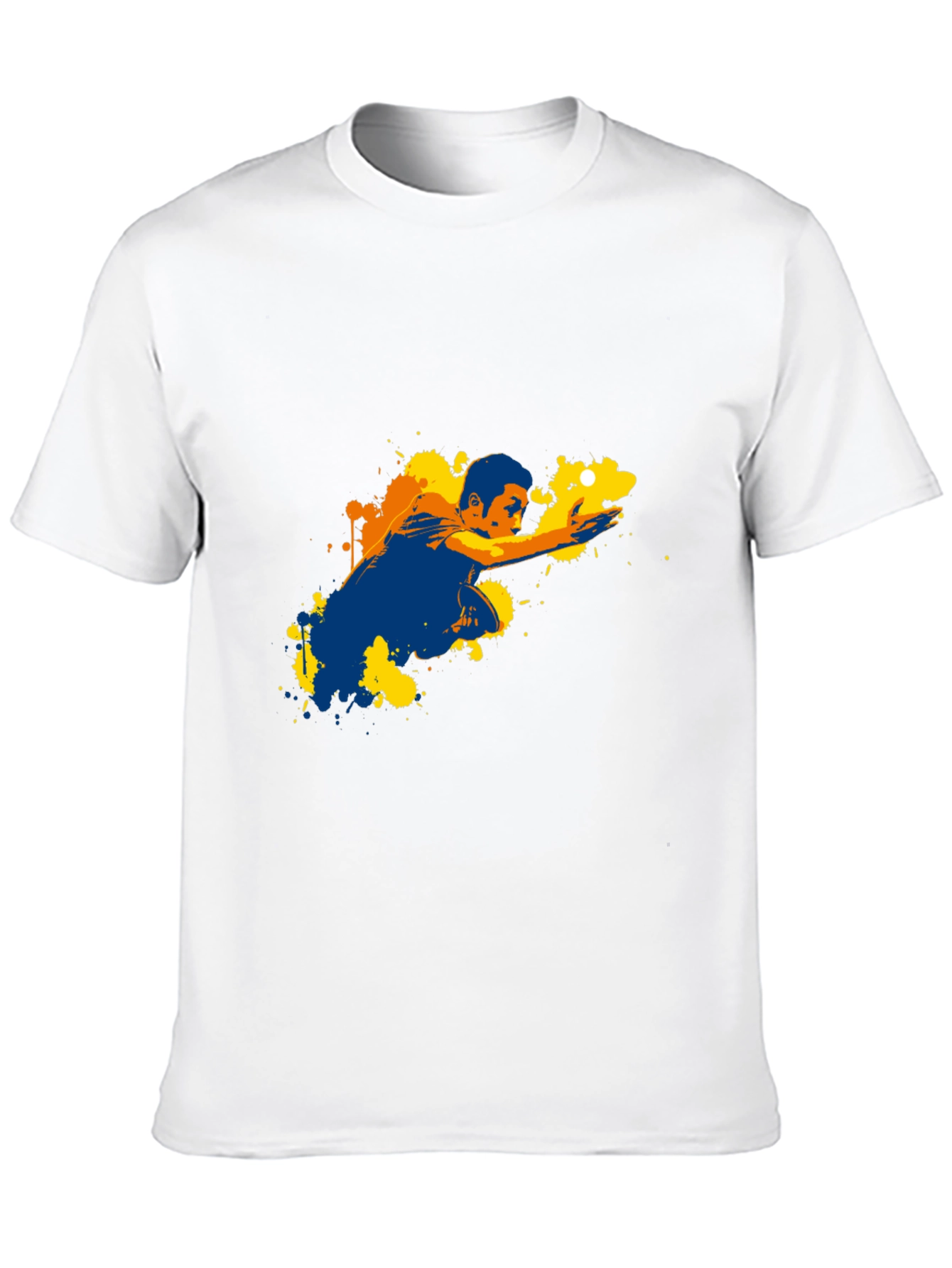 Graphic Print T-Shirt - Pool Player Design