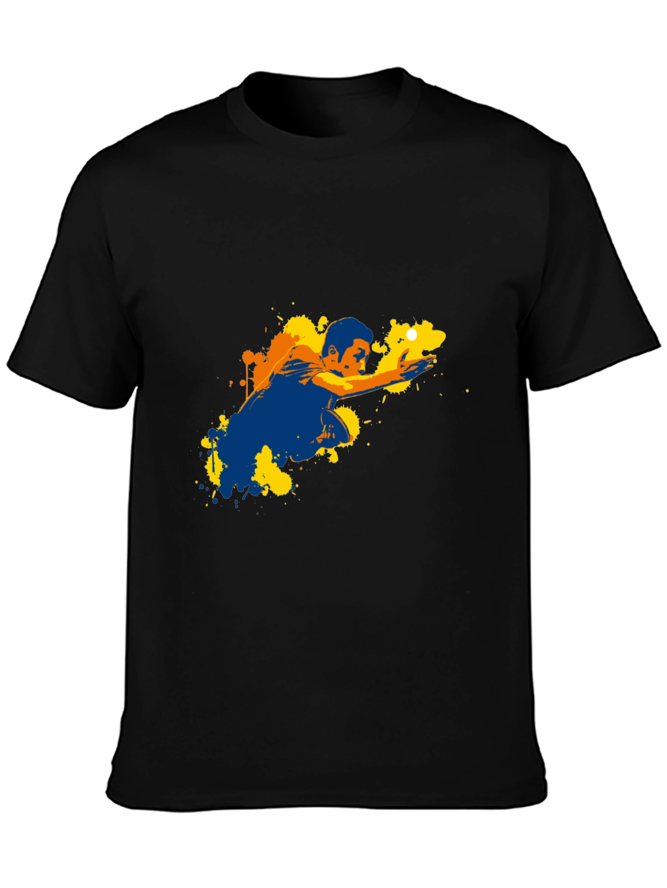 Graphic Print T-Shirt - Pool Player Design
