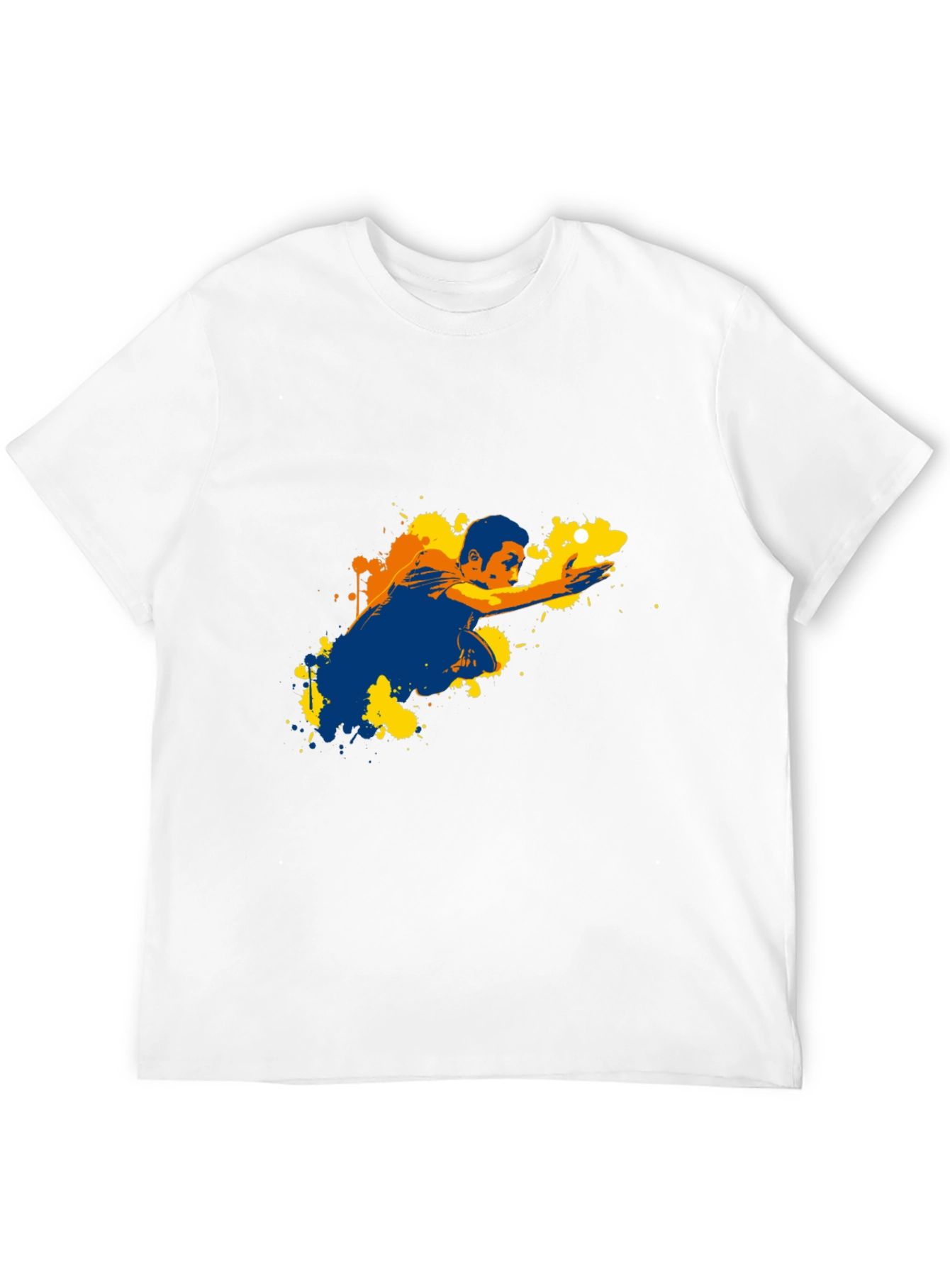 Graphic Print T-Shirt - Pool Player Design