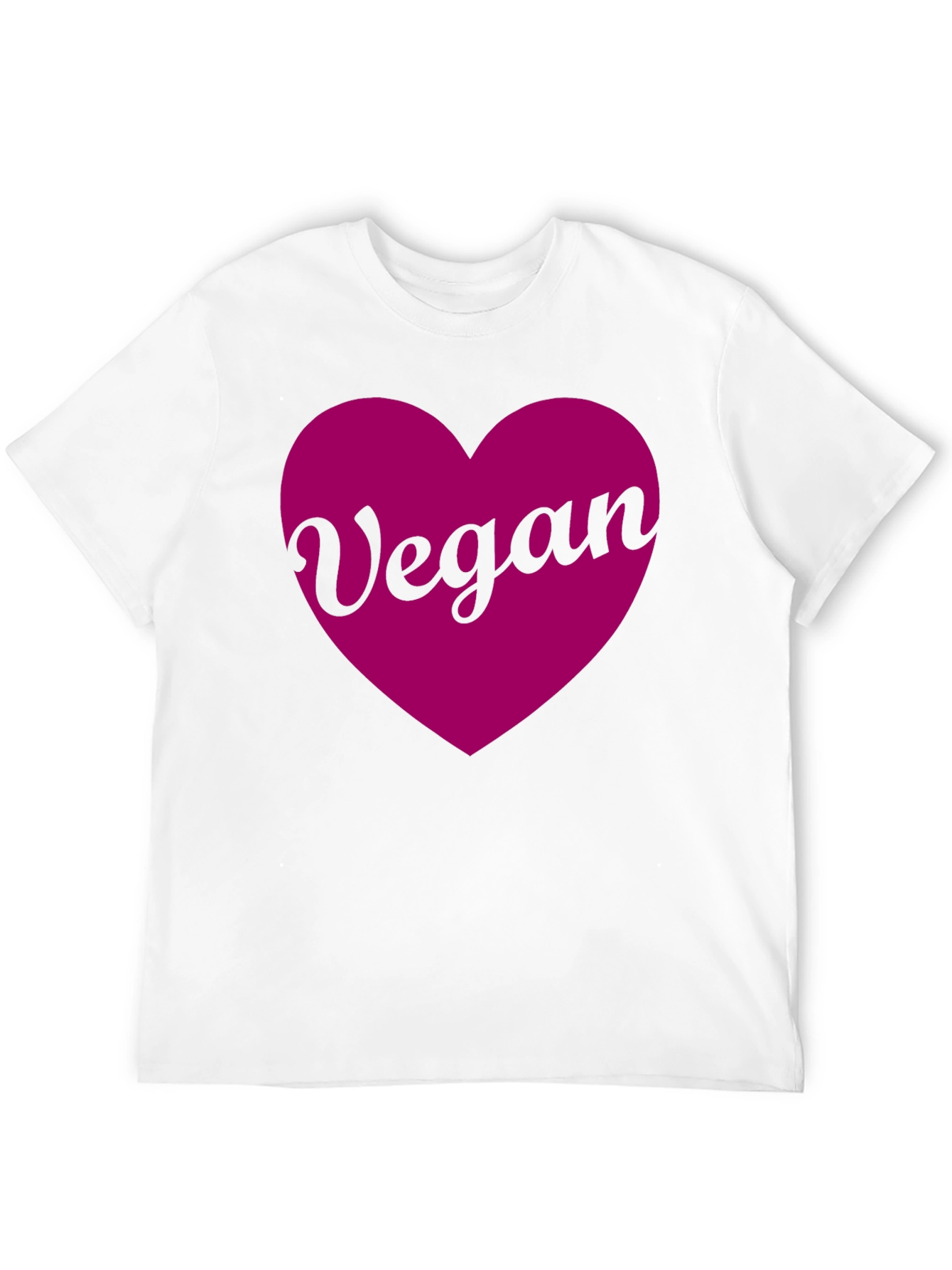 Vegan Heart Graphic Black T-Shirt