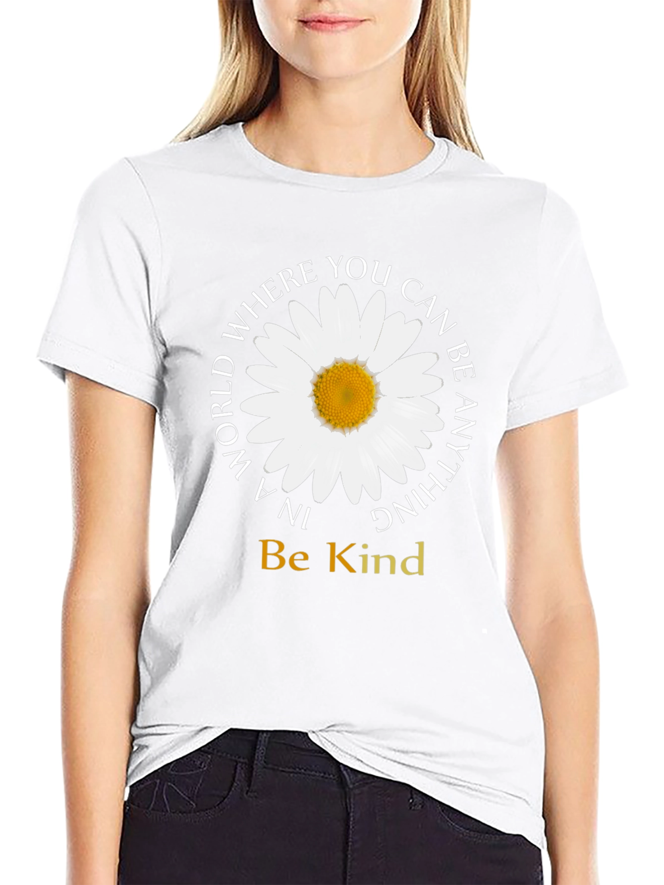 Be Kind Daisy Graphic Tee - Inspirational T-Shirt