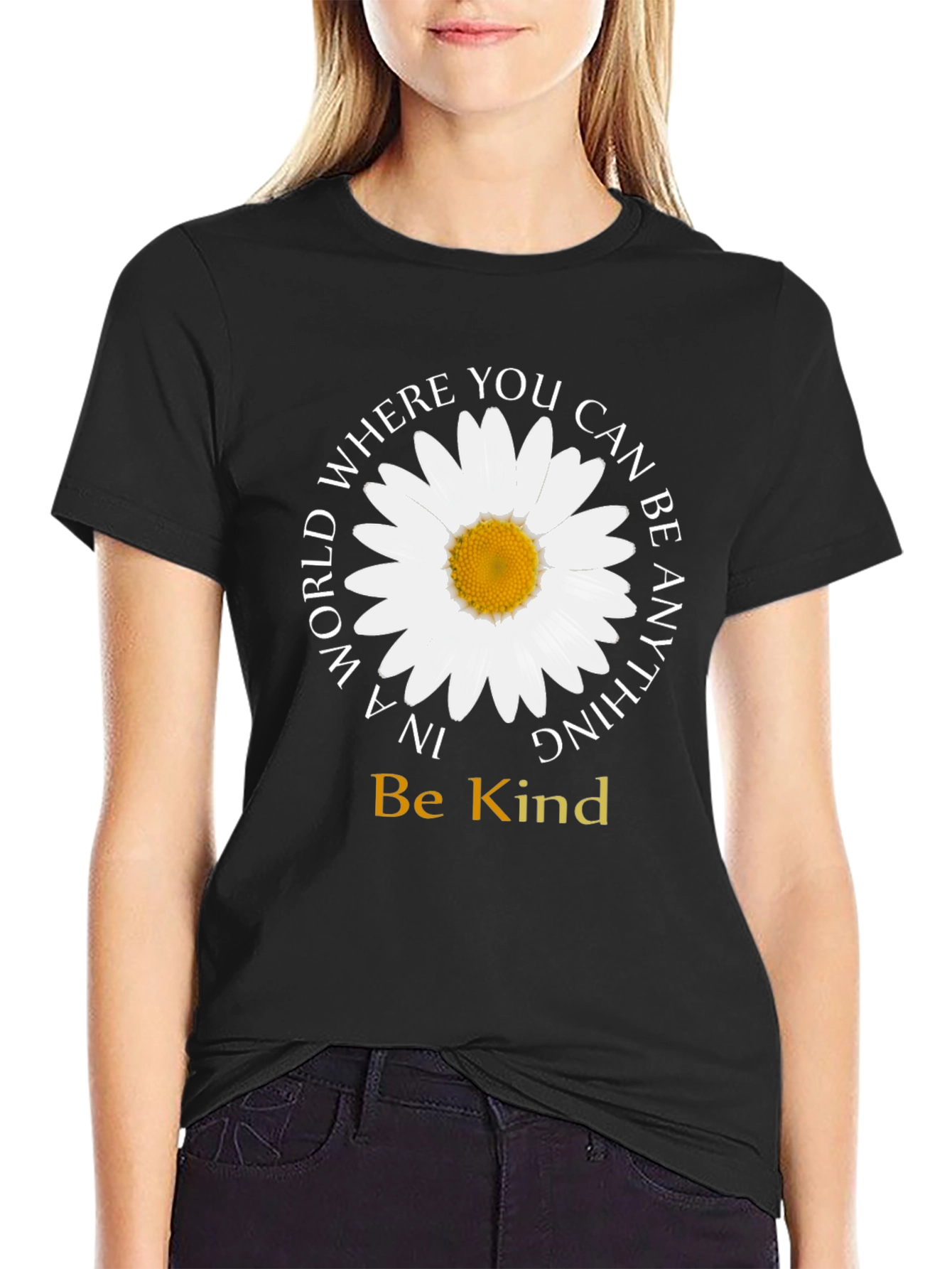 Be Kind Daisy Graphic Tee - Inspirational T-Shirt