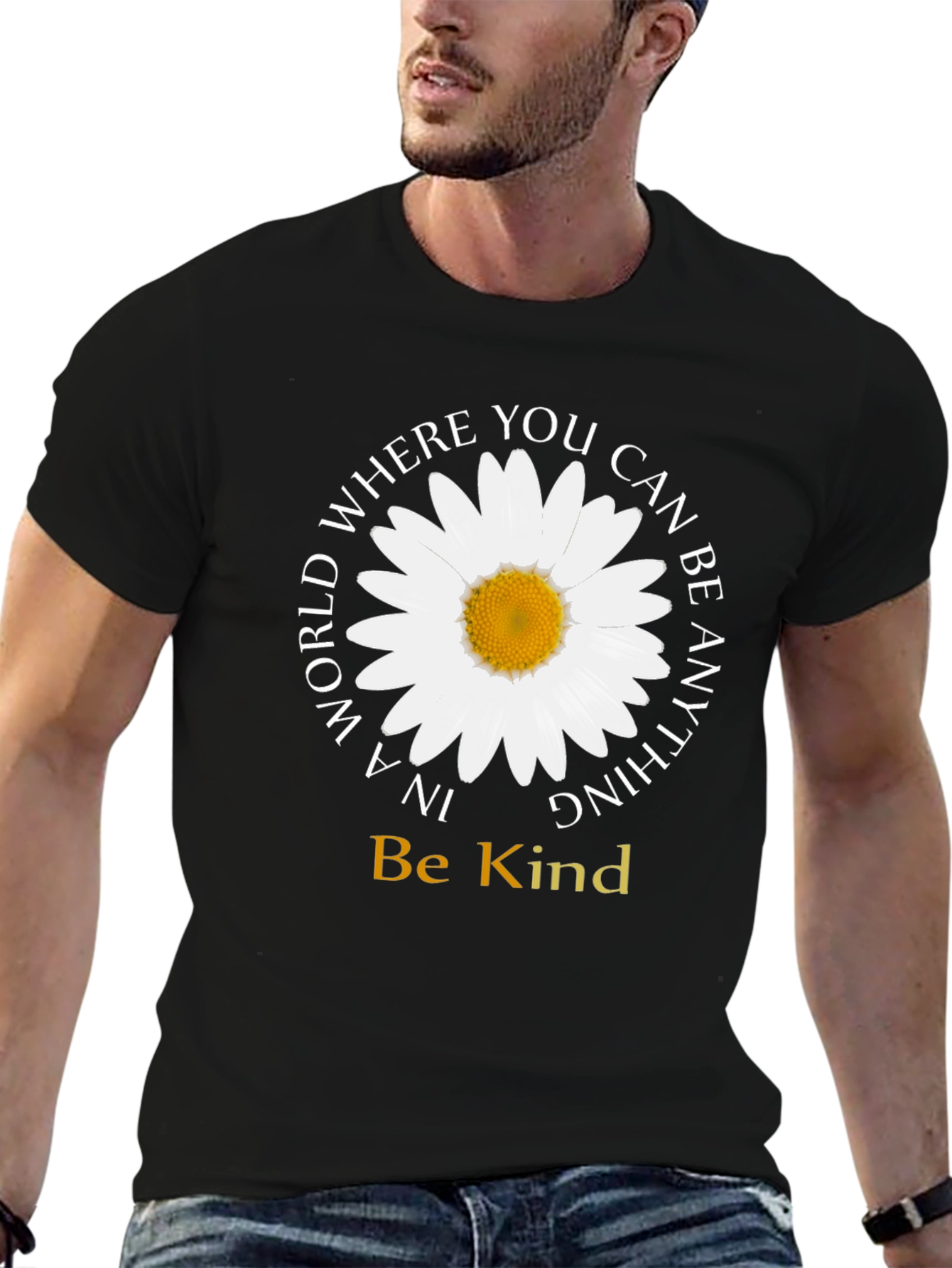 Be Kind Daisy Graphic Tee - Inspirational T-Shirt