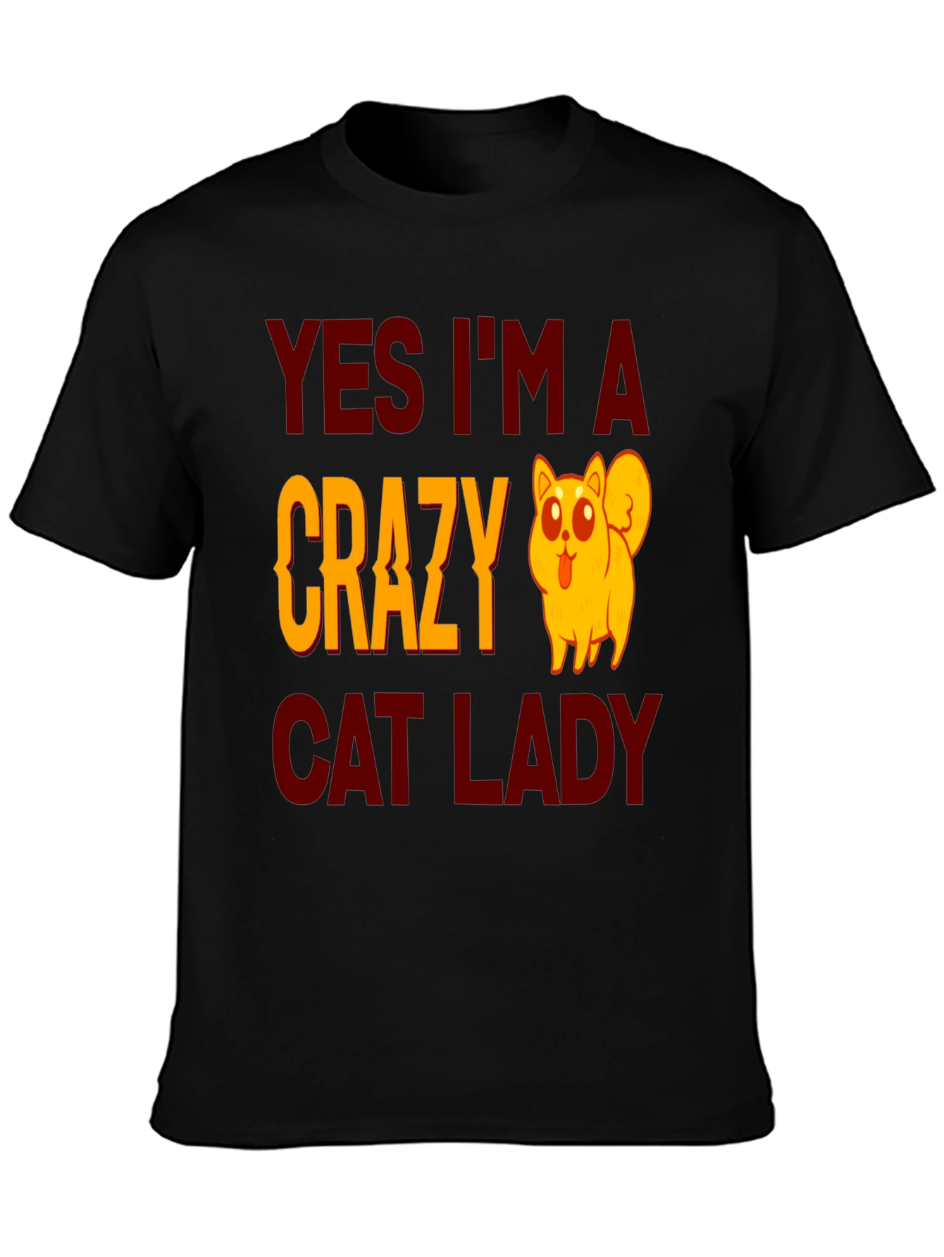Crazy Cat Lady Graphic T-Shirt - Novelty Tee