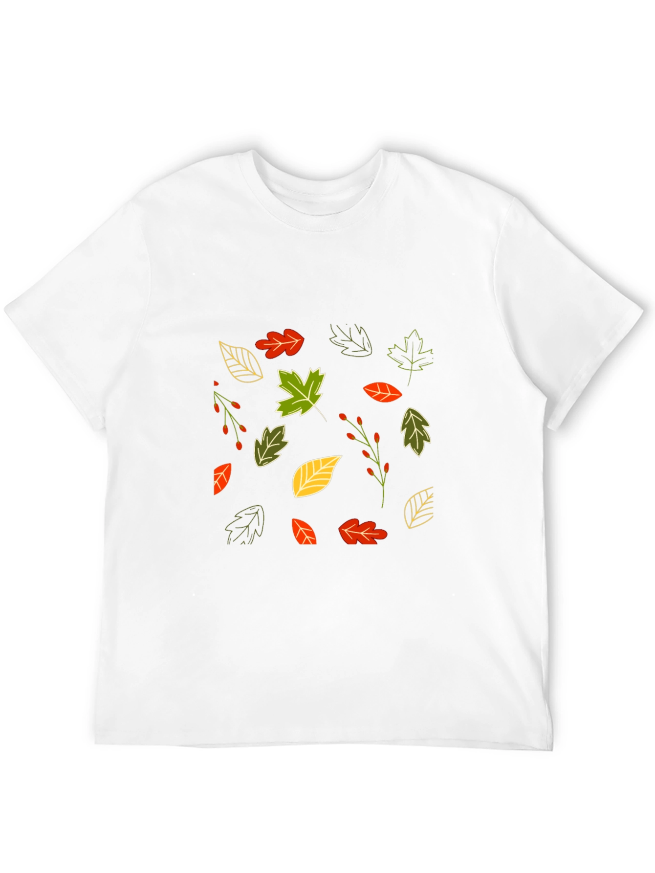 Autumn Leaves Black T-Shirt