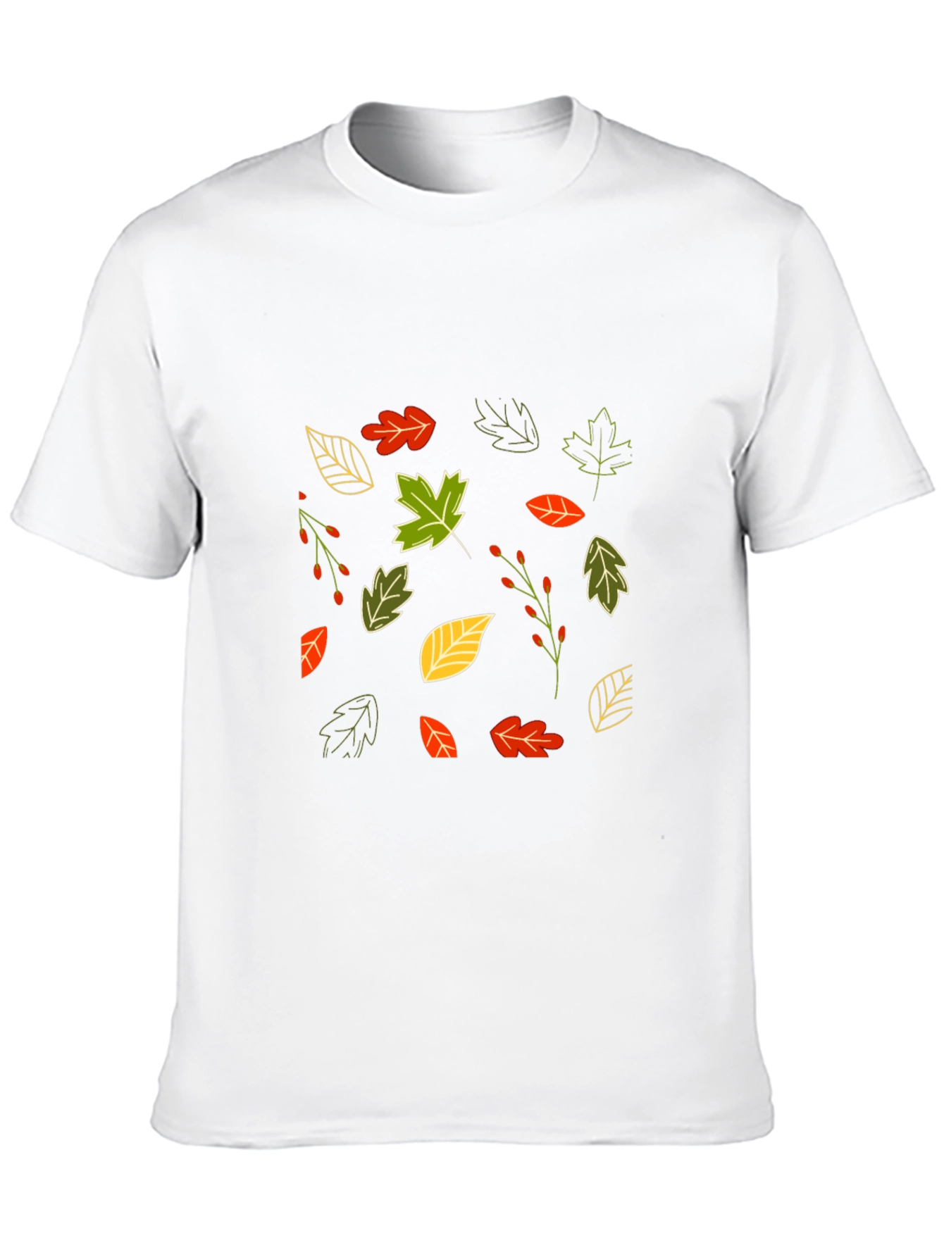 Autumn Leaves Black T-Shirt