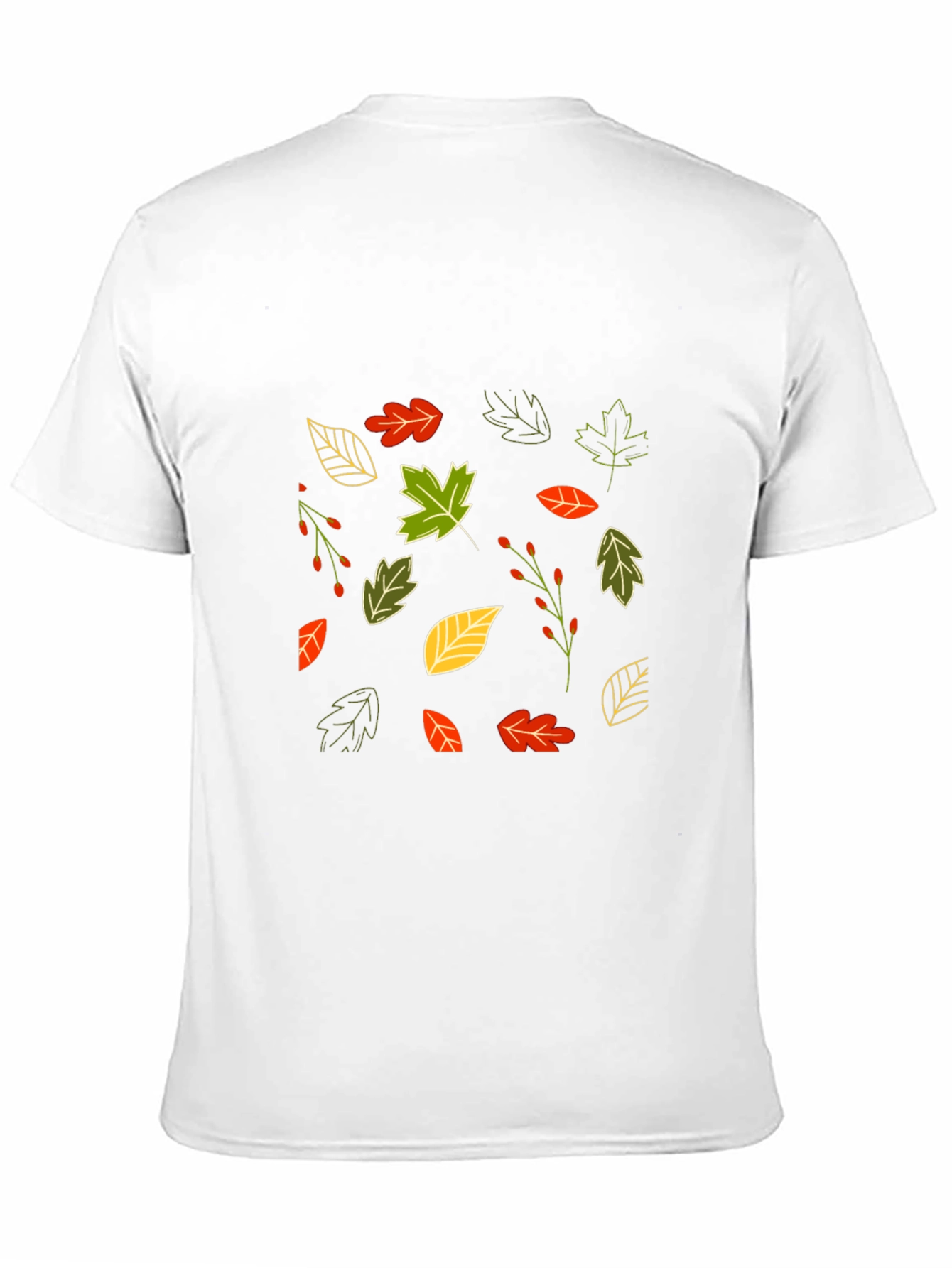 Autumn Leaves Black T-Shirt